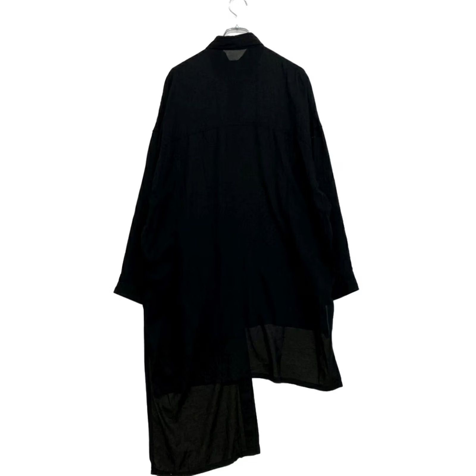 Yohji Yamamoto B Yohji Yamamoto Long Sleeve Shirt - Black - Button-Up - Adult Men Size US XS / EU 42 / 0 - 2 Thumbnail
