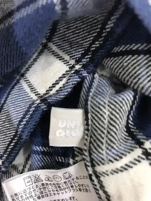 Flannel Japanese Brand Uniqlo Plaid Tartan Flannel Shirt Size US L / EU 52-54 / 3 - 4 Thumbnail