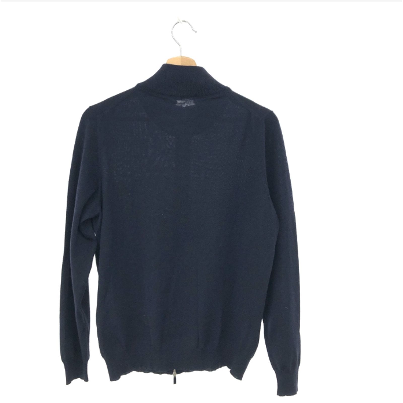 Other SVEVO Parma Men’s Navy Merino 110's Driver's Knit Jacket Size US S / EU 44-46 / 1 - 3 Thumbnail