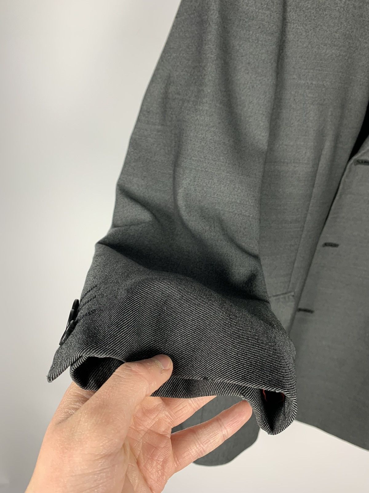 Balmain Vintage Balmain Paris Charcoal Blazer Suit Jacket Men’s 40S Size 40S - 20 Thumbnail