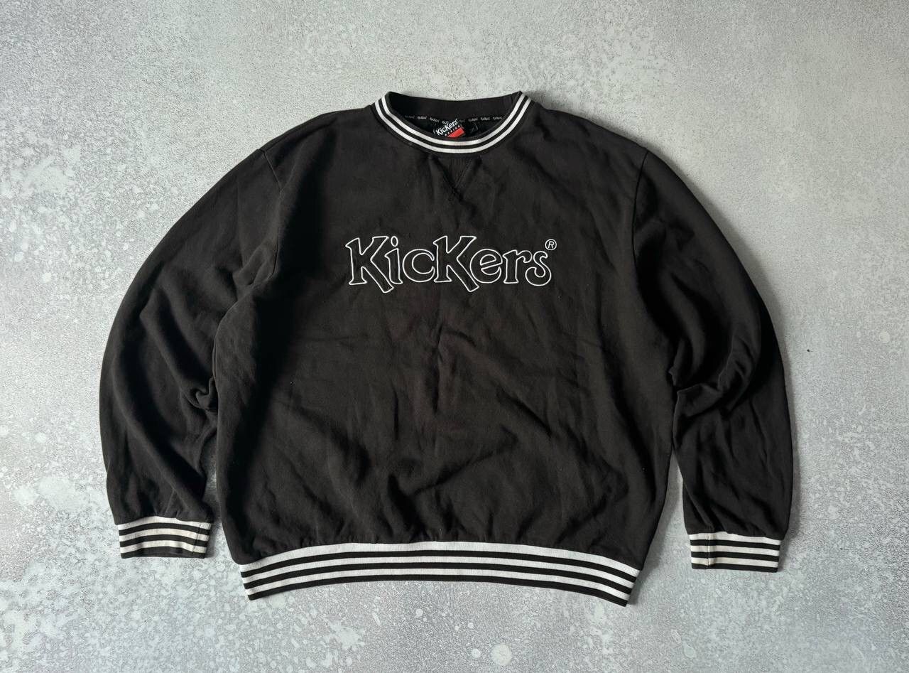 Kickers × Vintage Vintage 90s Kickers Sweatshirt Big Embroidered Logo Y2K Rare Size US XL / EU 56 / 4 - 1 Thumbnail