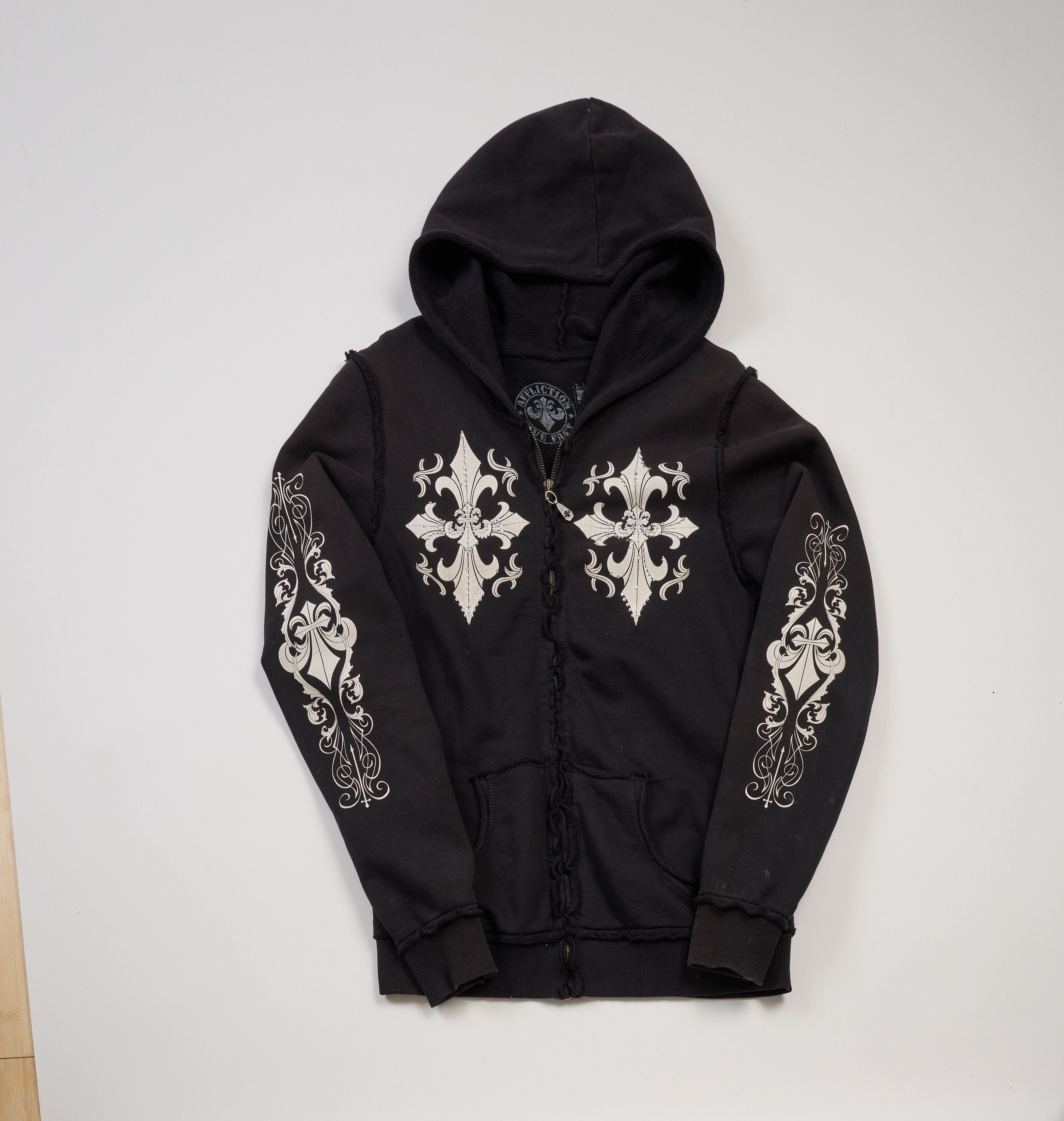 Affliction Affliction Zip Hoodie — Black Cross Graphics Size US L / EU 52-54 / 3 - 1 Thumbnail
