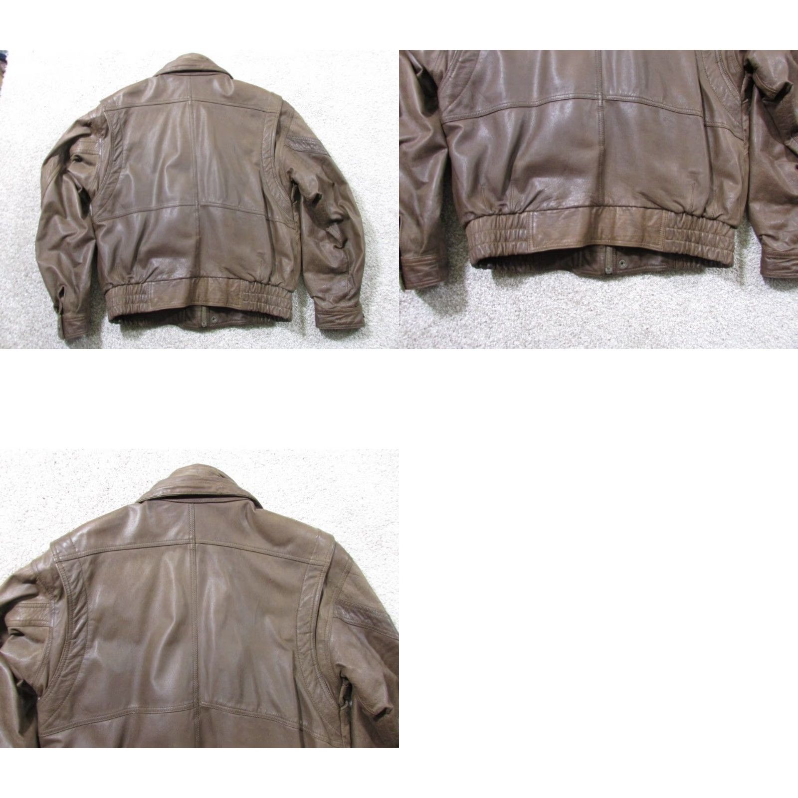 Vintage VINTAGE Adventure Bound Jacket Mens S Brown Leather Bomber 80s 90s Retro Short Coat Size US S / EU 44-46 / 1 - 8 Thumbnail