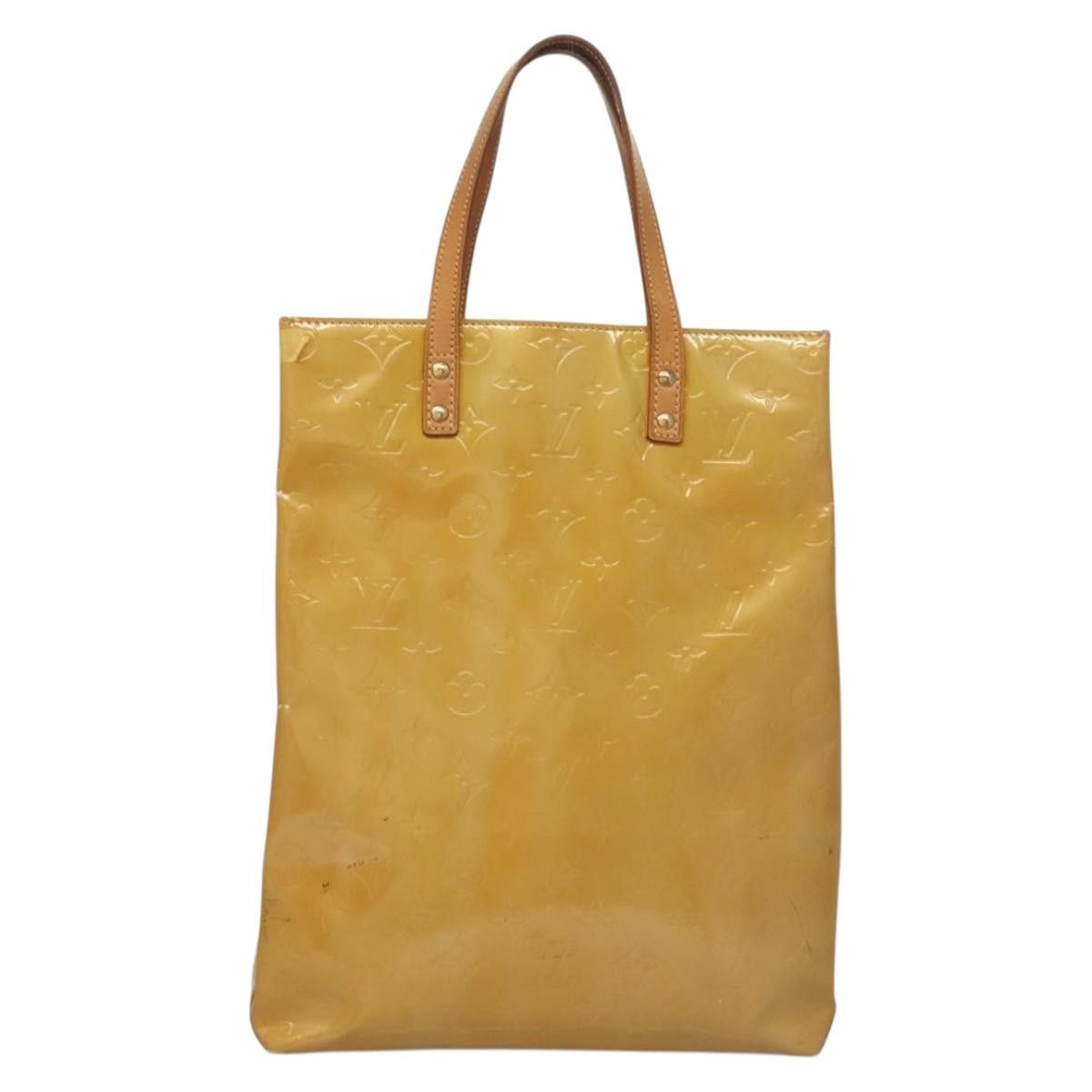 Louis Vuitton LOUIS VUITTON Monogram Vernis Reade MM Hand Bag Beige M91141 Size ONE SIZE - 2 Thumbnail