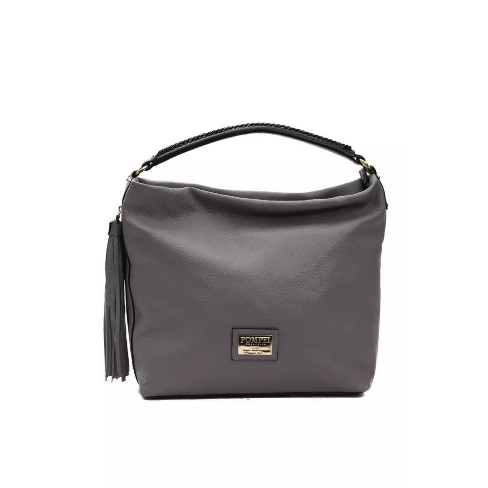 Other Pompei Donatella Gray Leather Shoulder Bag Size ONE SIZE - 1 Thumbnail