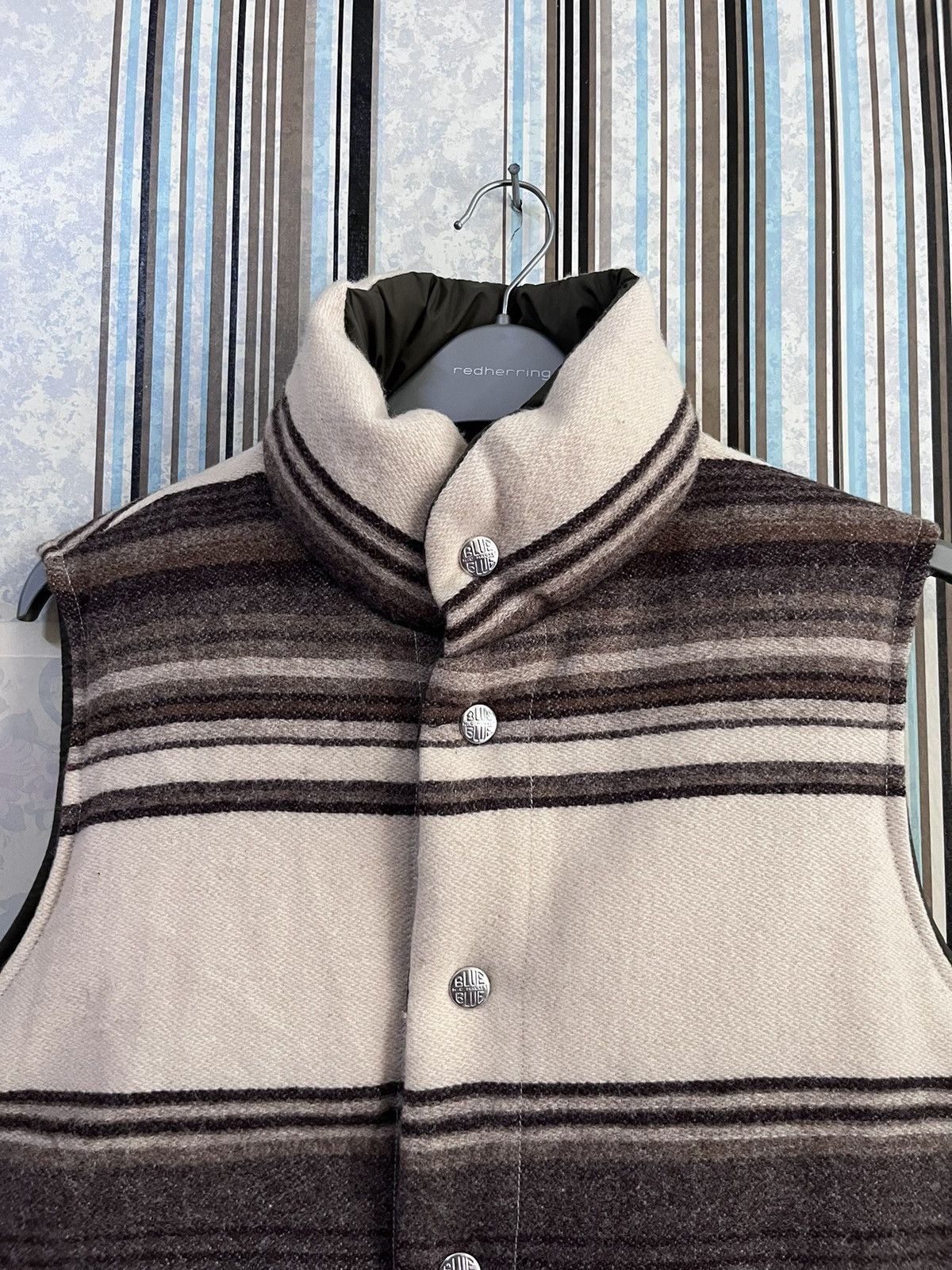Woolrich Woolen Mills AW19 reversible striped puffer funnel neck #D2 Size US S / EU 44-46 / 1 - 6 Thumbnail
