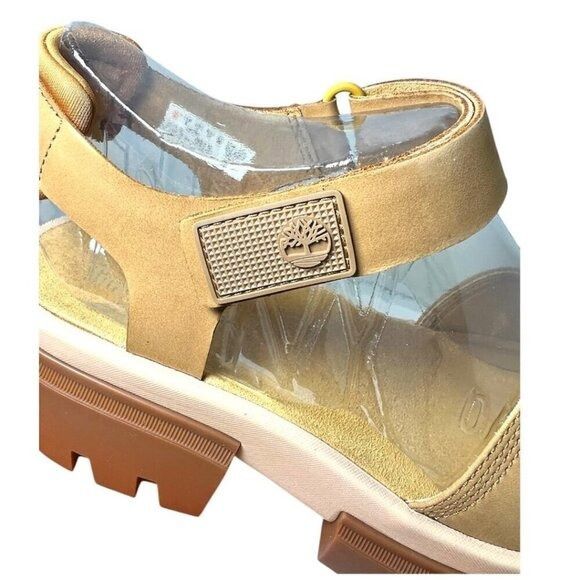 Timberland Timberland Womens Tan Suede Leather Strap Open Toe Lug Sole Size US 9 / IT 39 - 4 Thumbnail
