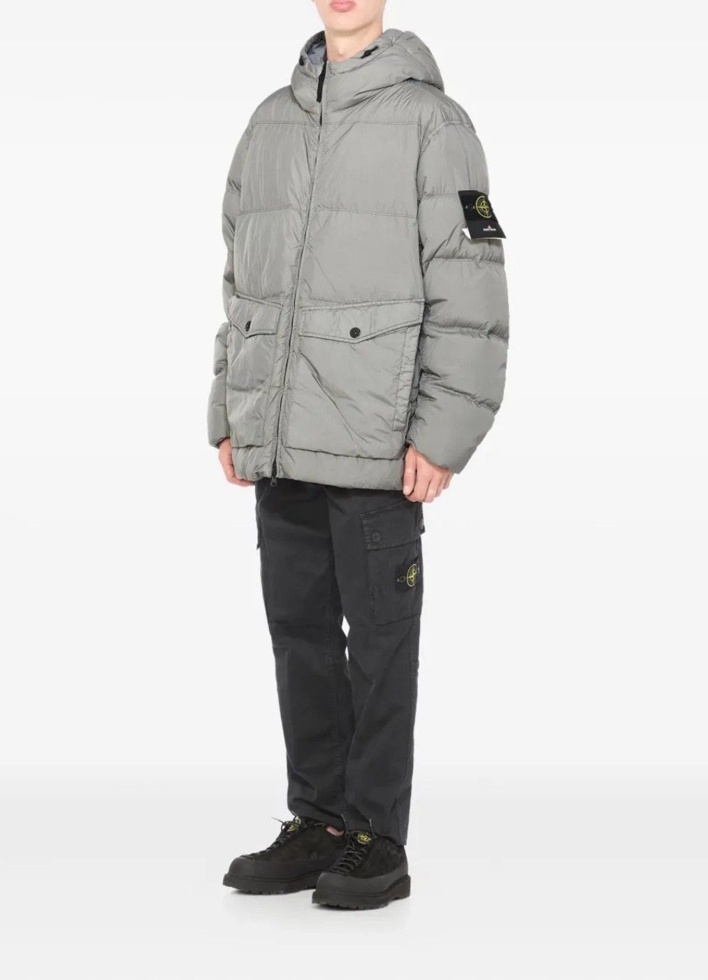 Stone Island Stone Island Jacket GIUBBOTTO VERA PIUMA RDS 059 Grey Size US XL / EU 56 / 4 - 8 Thumbnail