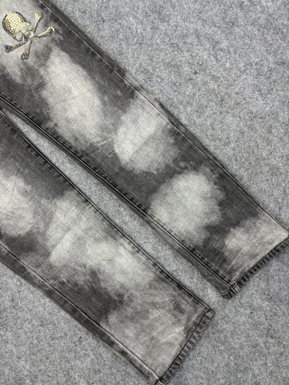 Japanese Brand Roenxsemanticdesign Japan Skull Sick Dope Fades Denim F724 Size US 31 - 10 Thumbnail