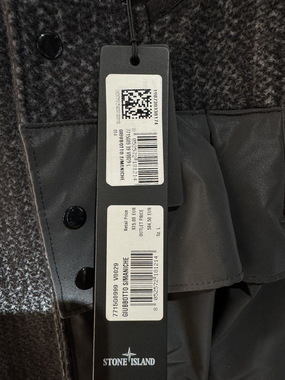 Stone Island Stone Island Needle Punched Reflective Vest Grey Black Size US L / EU 52-54 / 3 - 11 Thumbnail