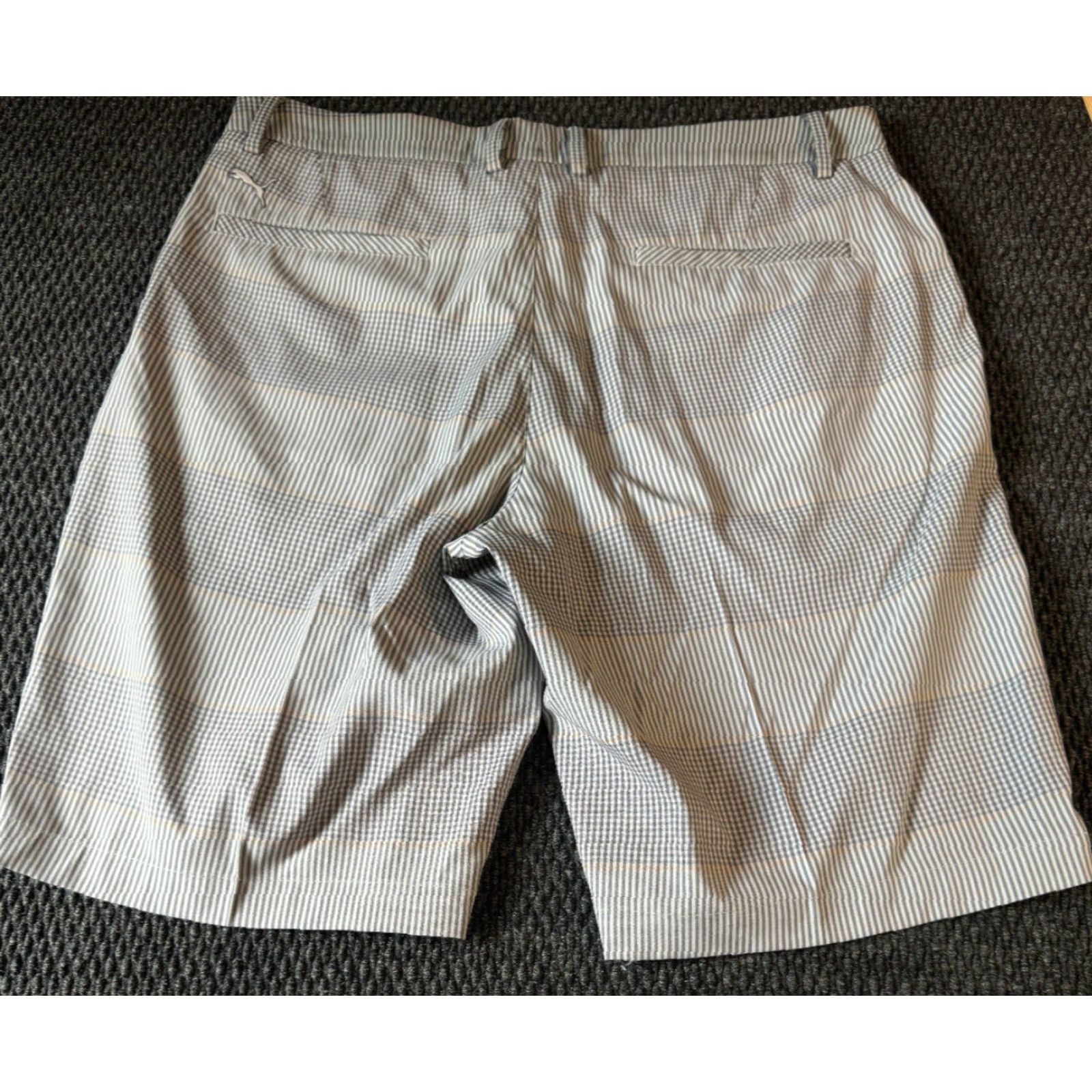 Puma Puma Golf Shorts 32 Inseam 11" Gray Yellow Plaid Size US 32 / EU 48 - 4 Thumbnail