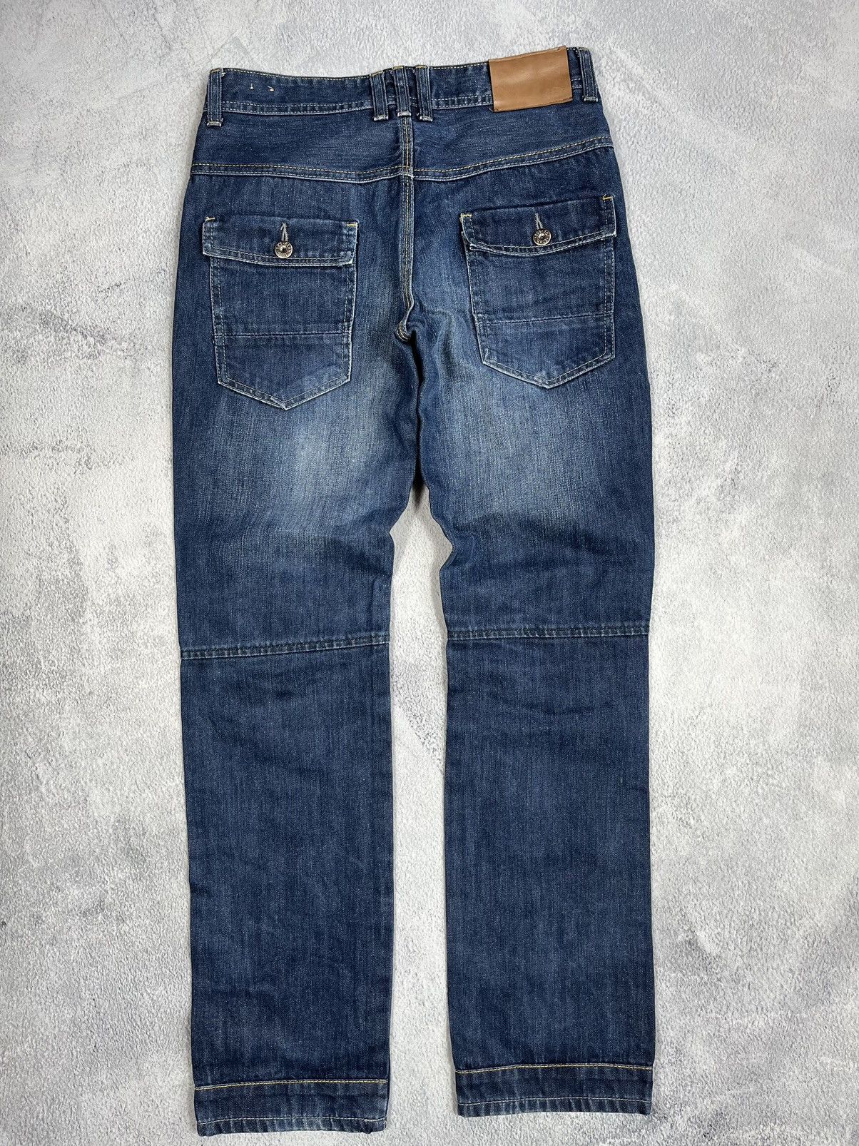 Japanese Brand × Vintage Vintage Y2K Japanese double knee jeans denim style size 28 Size 28" / US 6 / IT 42 - 5 Thumbnail