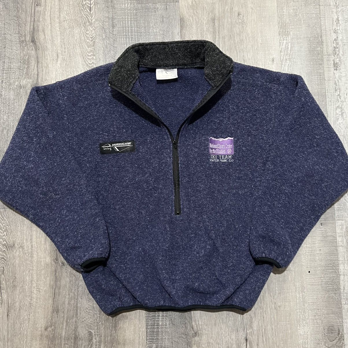Vintage VTG Winter Park Ski Team Fleece Purple 1/2 Zip Sweatshirt Size US S / EU 44-46 / 1 - 1 Thumbnail