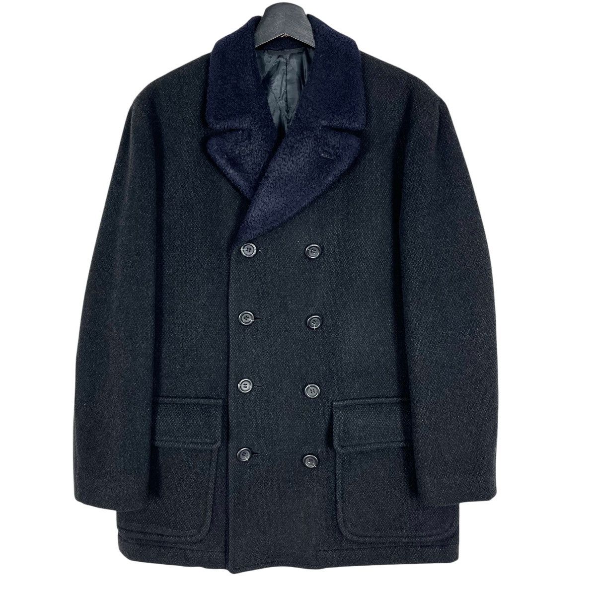 Designer × Y's for Men × Yohji Yamamoto Yohji Yamamoto AAR Design Pea Coat Size US L / EU 52-54 / 3 - 1 Thumbnail