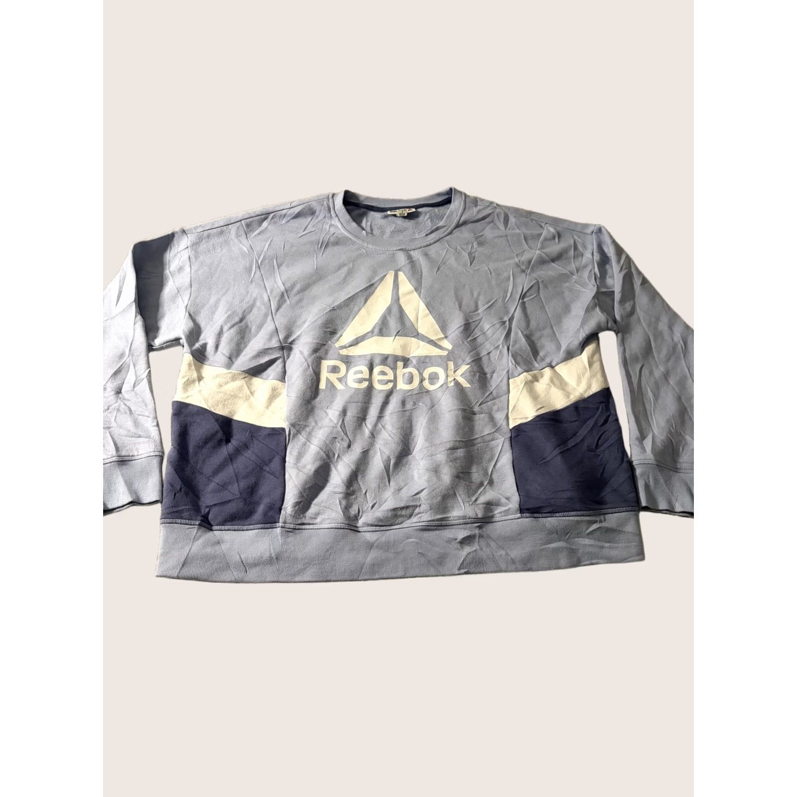 Reebok Reebok Sweatshirt Mens Large Blue Fleece Pullover Logo Crewneck Long Sleeve Graphic Print Size US L / EU 52-54 / 3 - 1 Thumbnail