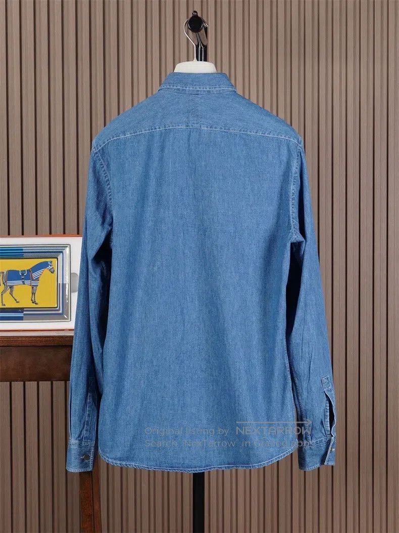 Hermes Hermes size 39 Denim Shirt Size US S / EU 44-46 / 1 - 4 Thumbnail
