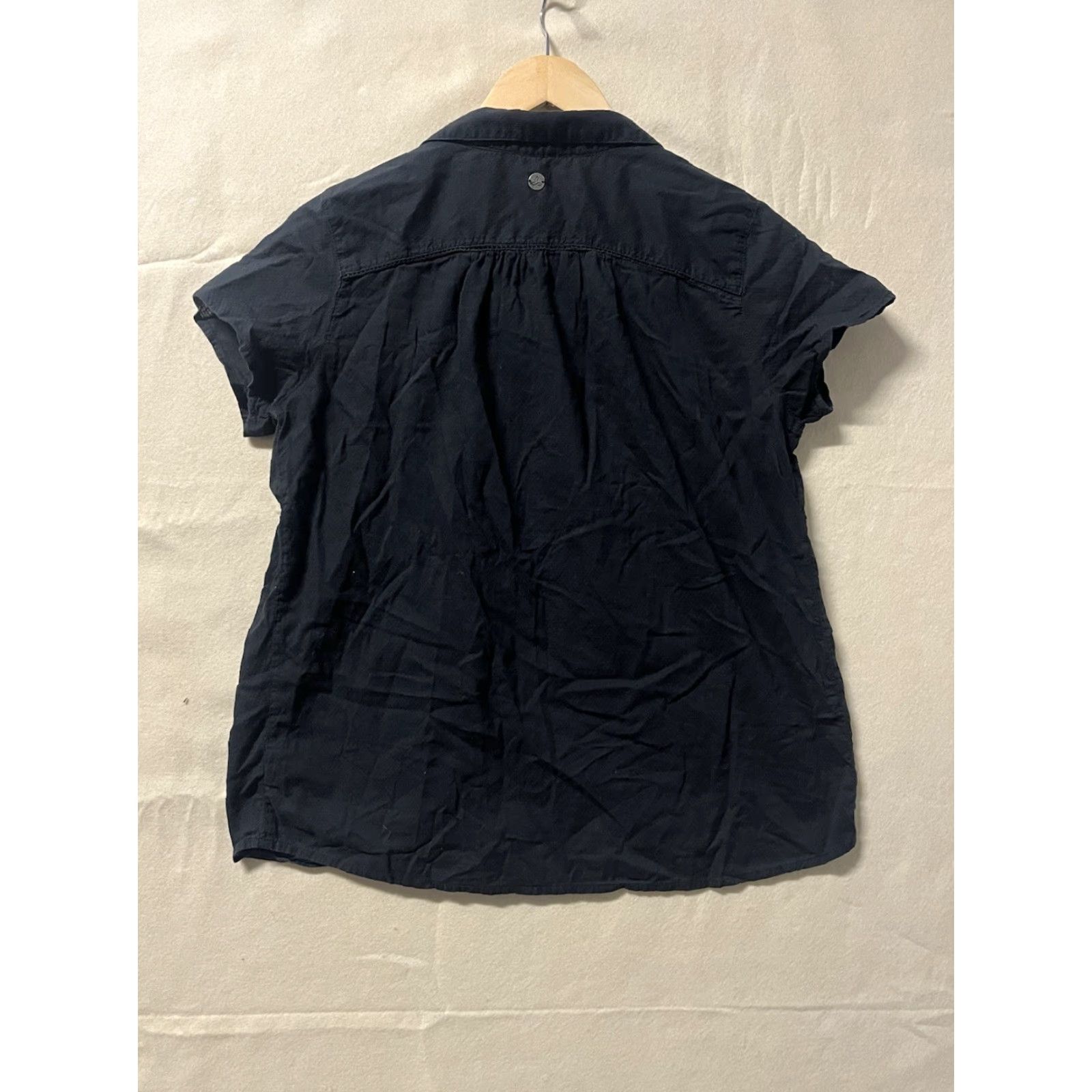 Prana Prana Blouse Shirt Women M Black Button Front Outdoor Hiking Camping Size M / US 6-8 / IT 42-44 - 2 Thumbnail