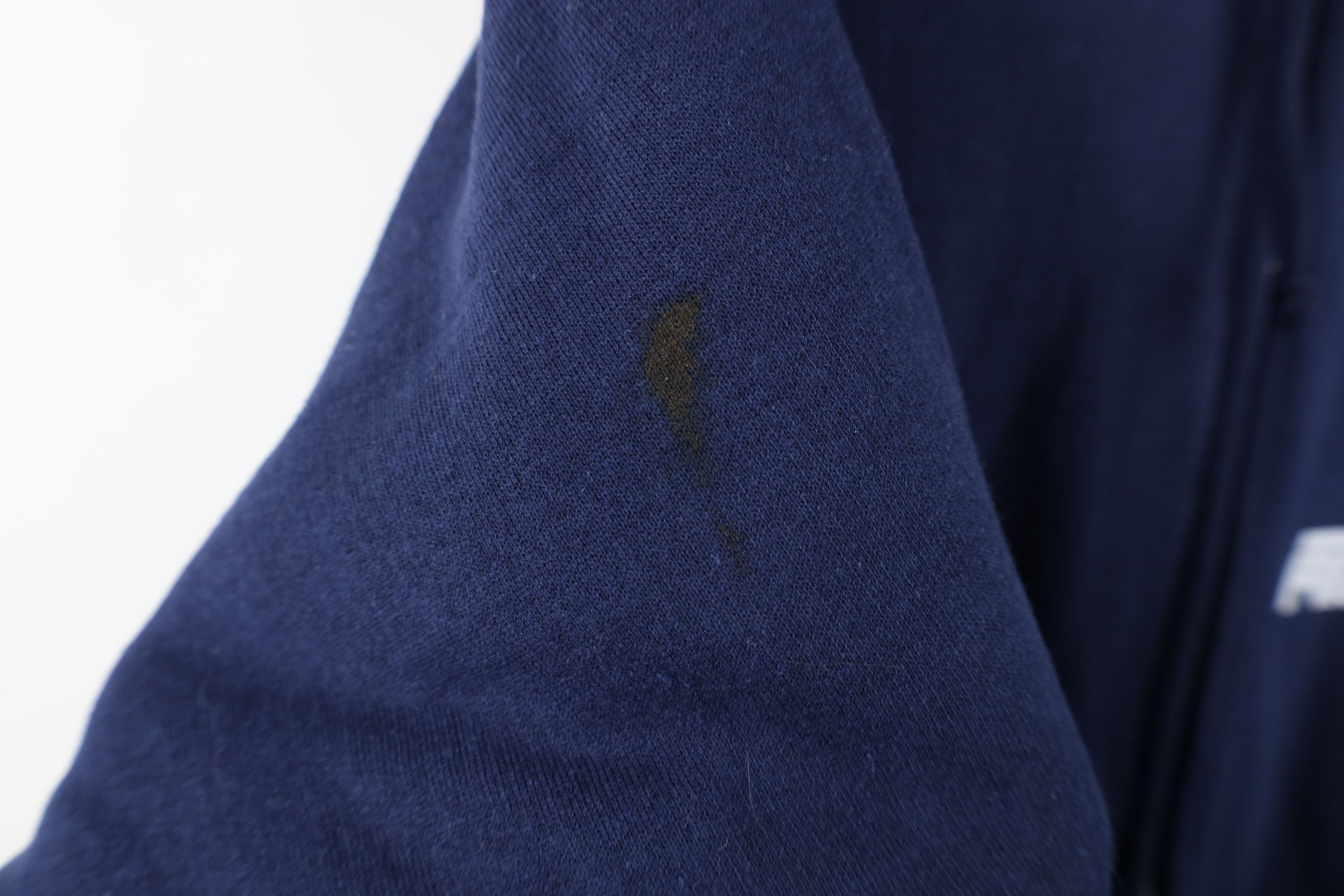 Vintage Deadtock Vintage 80s 90s Thermal Waffle Lined Hoodie Blue Size US XL / EU 56 / 4 - 7 Thumbnail