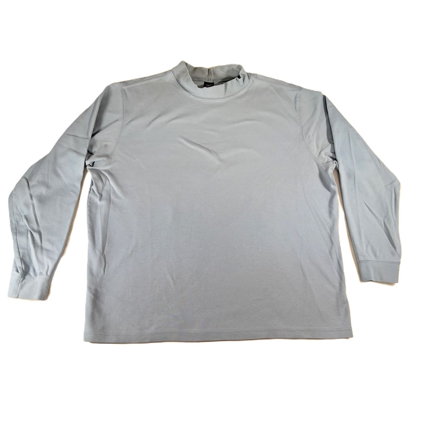 Lands' End Lands' End Mock Neck Base Layer Men's XL Reg 46/48 Blue Size US XL / EU 56 / 4 - 1 Thumbnail