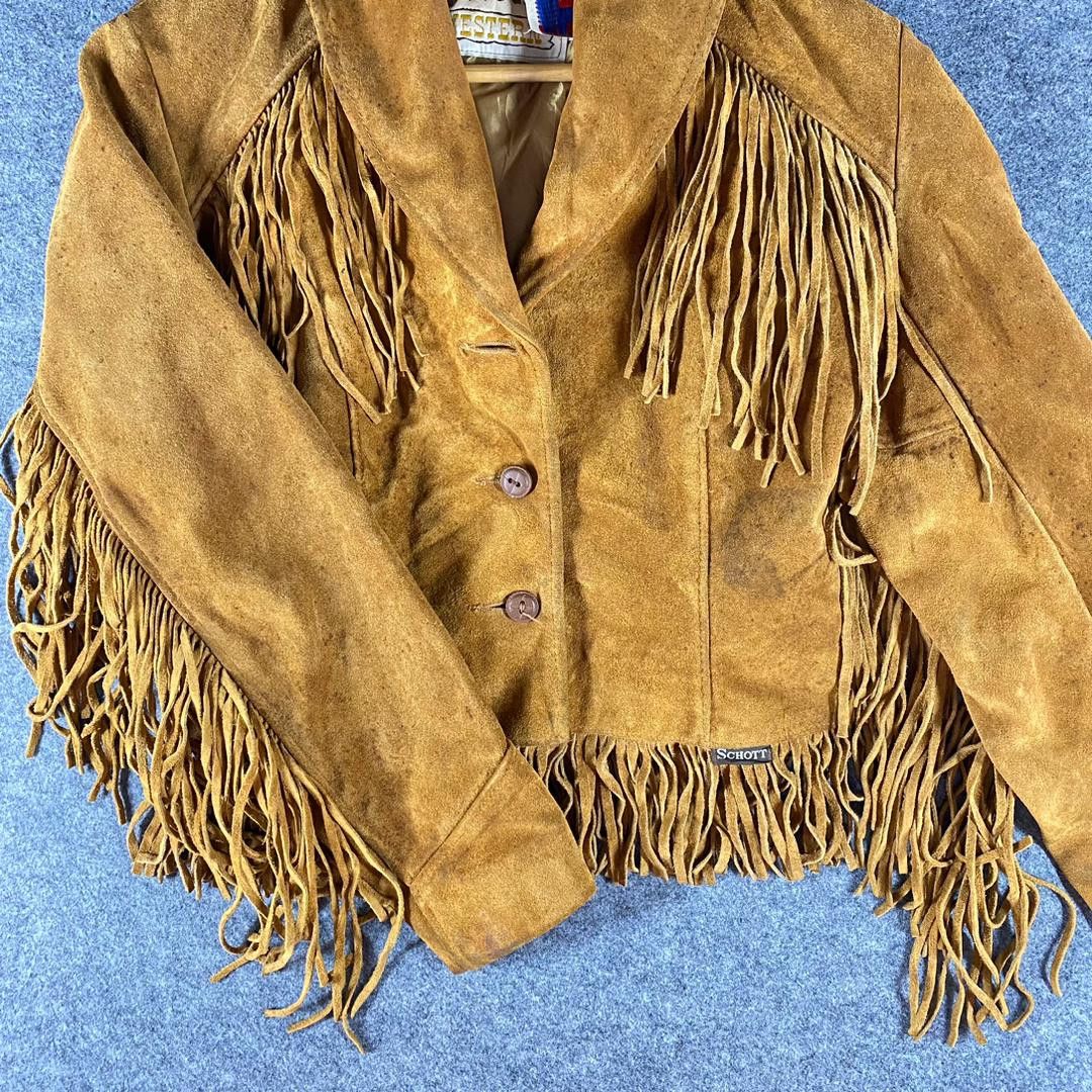 Schott Vintage 80s Schott Western Leather Motorcycles Jacket Size US M / EU 48-50 / 2 - 15 Thumbnail