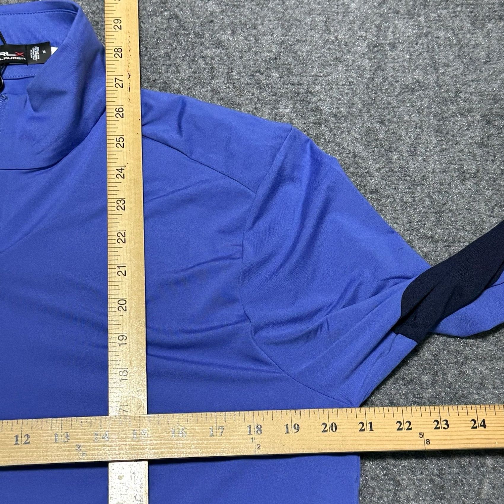 RLX Ralph Lauren RLX Ralph Lauren 1/4 Zip Men M Blue Colorblock Golf Pullover Sweatshirt NWT Size US M / EU 48-50 / 2 - 7 Thumbnail