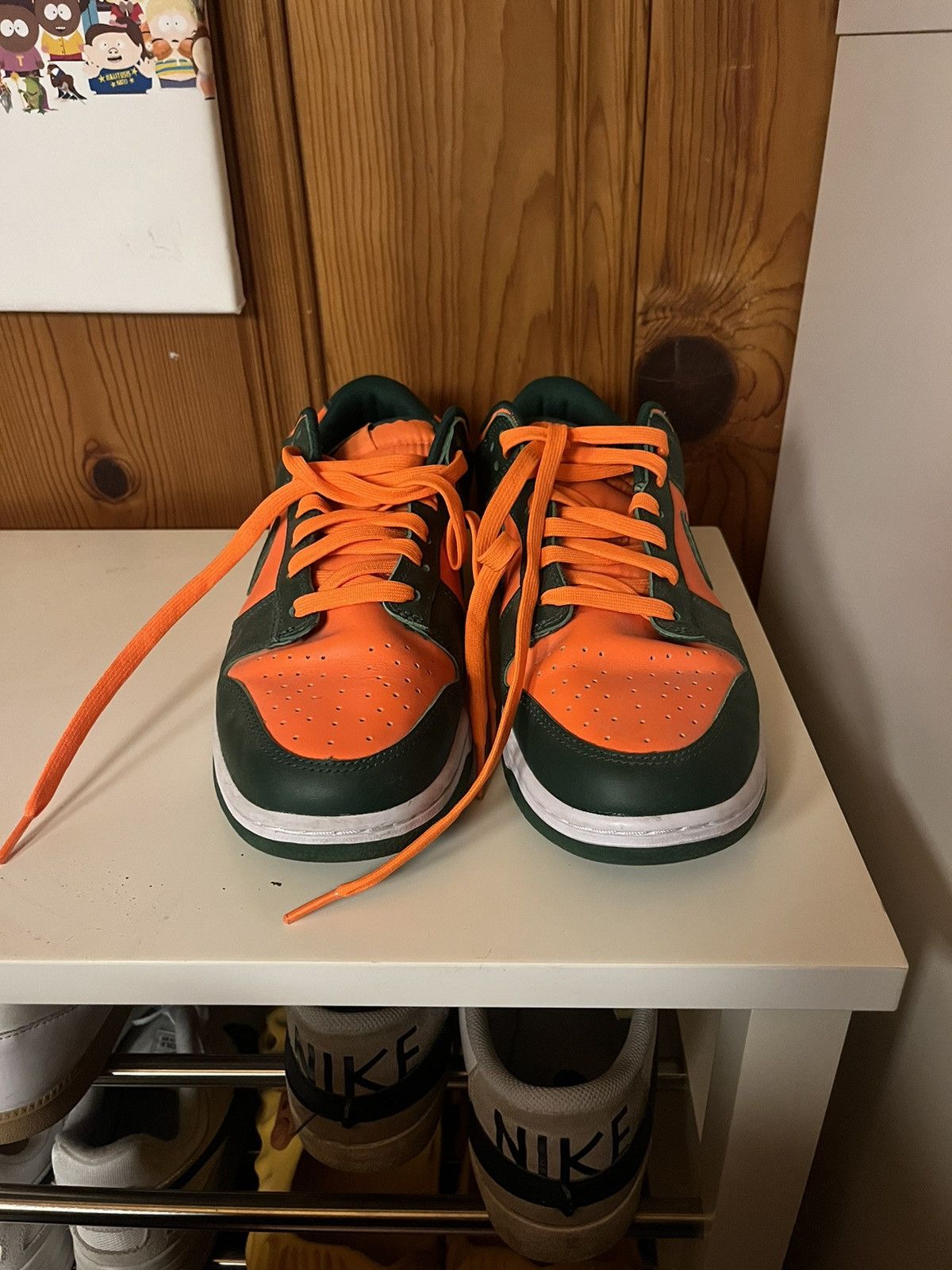 Nike nike dunk Miami hurricane Size US 10.5 / EU 43-44 - 6 Thumbnail