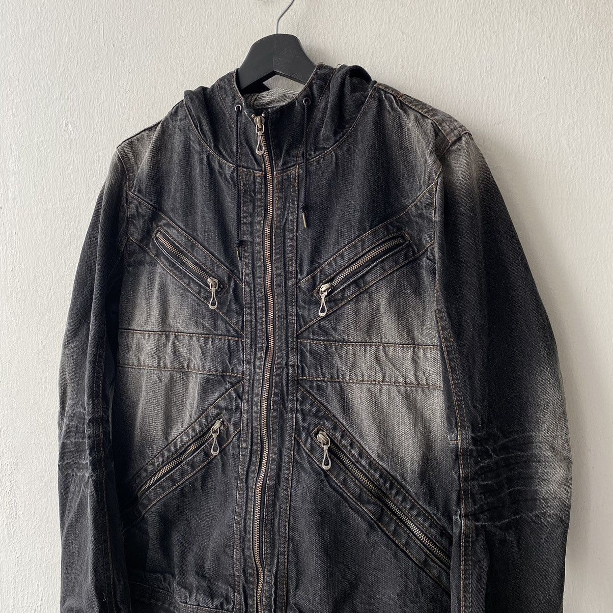 If Six Was Nine Ncfm Nicole Club Multipocket Punk Denim Hoodie Jacket Size US S / EU 44-46 / 1 - 3 Thumbnail