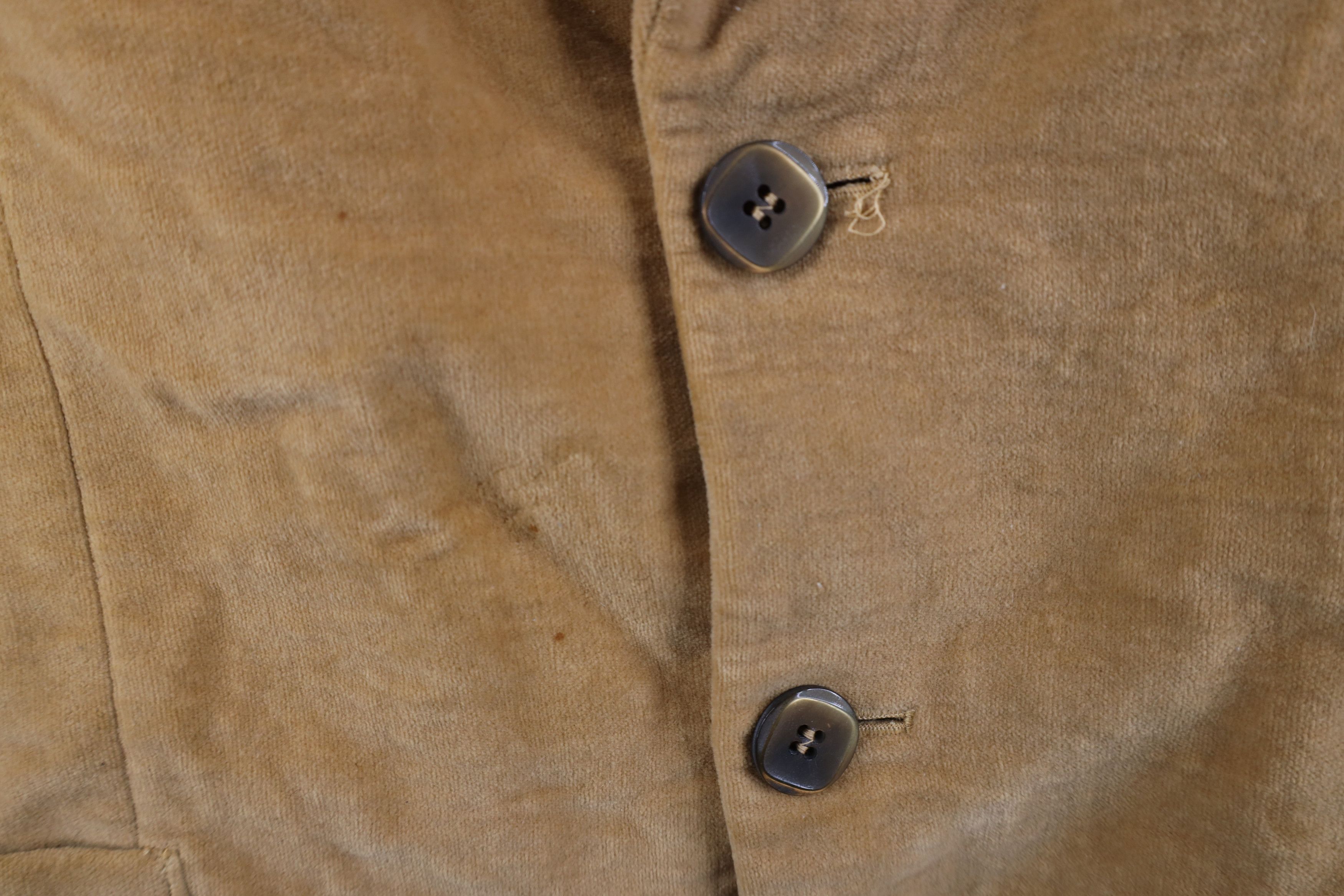 Vintage Vintage 60s 70s Streetwear Button Velour Suit Blazer Jacket Size US XL / EU 56 / 4 - 6 Thumbnail