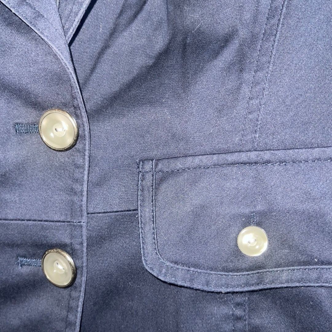 Other Allen by Allen Schwartz Blue Blazer Jacket SZ 2 Button VTG Size XS / US 0-2 / IT 36-38 - 5 Thumbnail