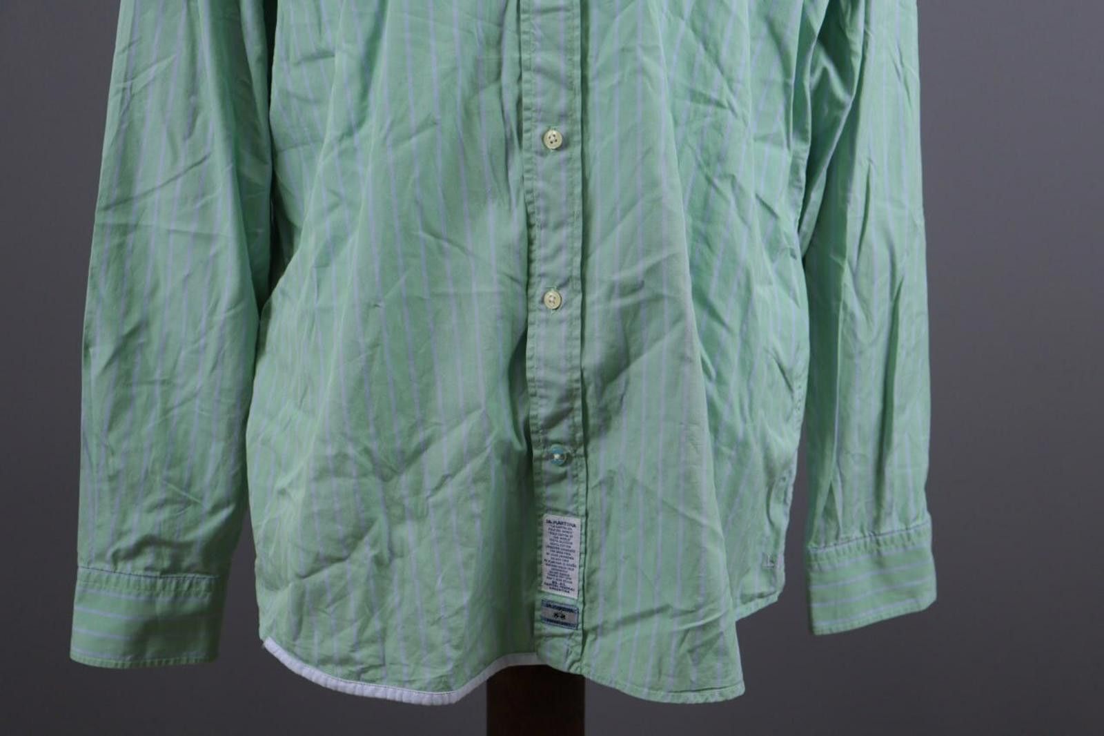 La Martina La Martina Buenos Aires Green Pinstripe Shirt Size 3XL Size US XXL / EU 58 / 5 - 2 Thumbnail