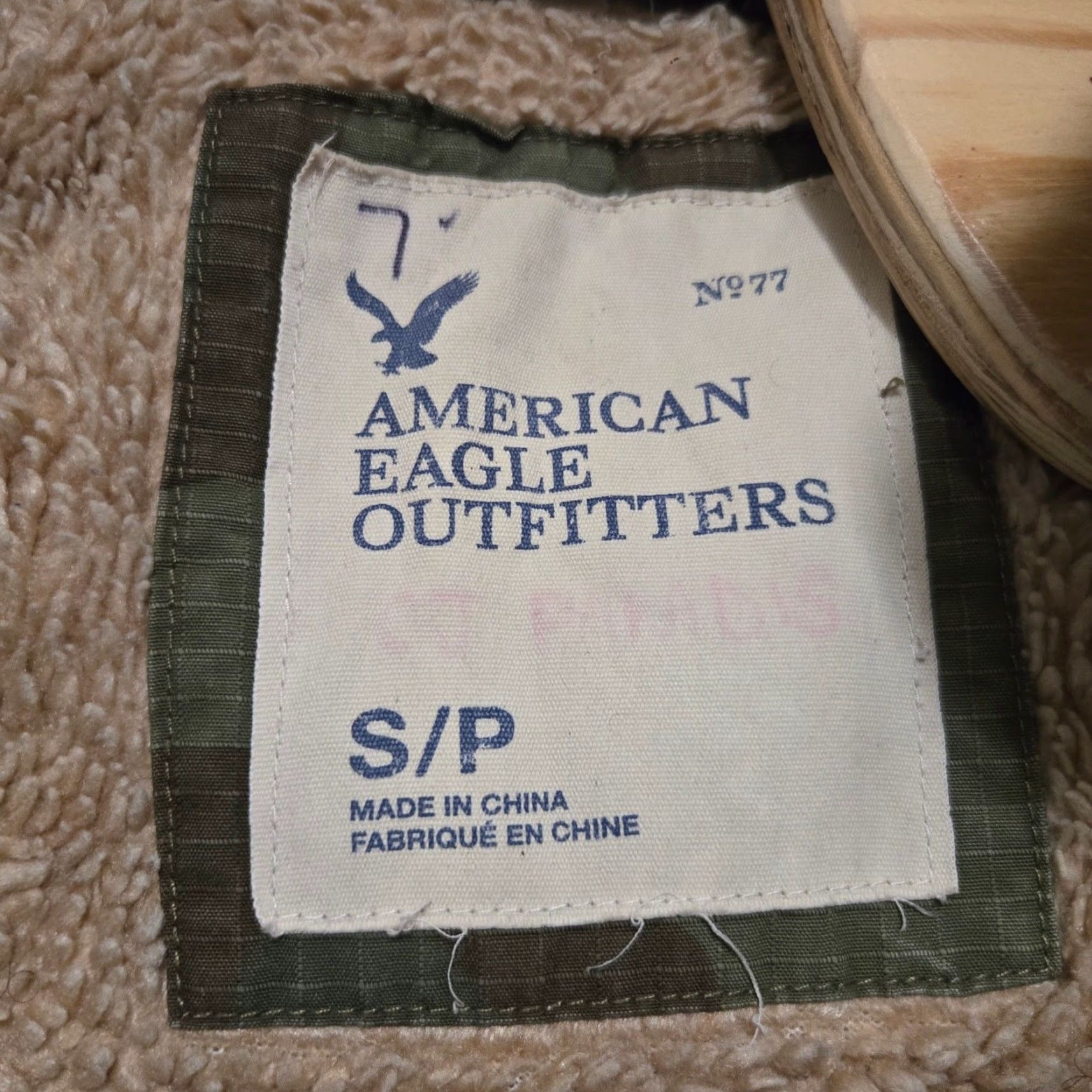 American Eagle Outfitters VINTAGE American Eagle Jacket Mens Small Green Camo Sherpa Lined Hooded Field Jacket Mens Size US S / EU 44-46 / 1 - 2 Thumbnail