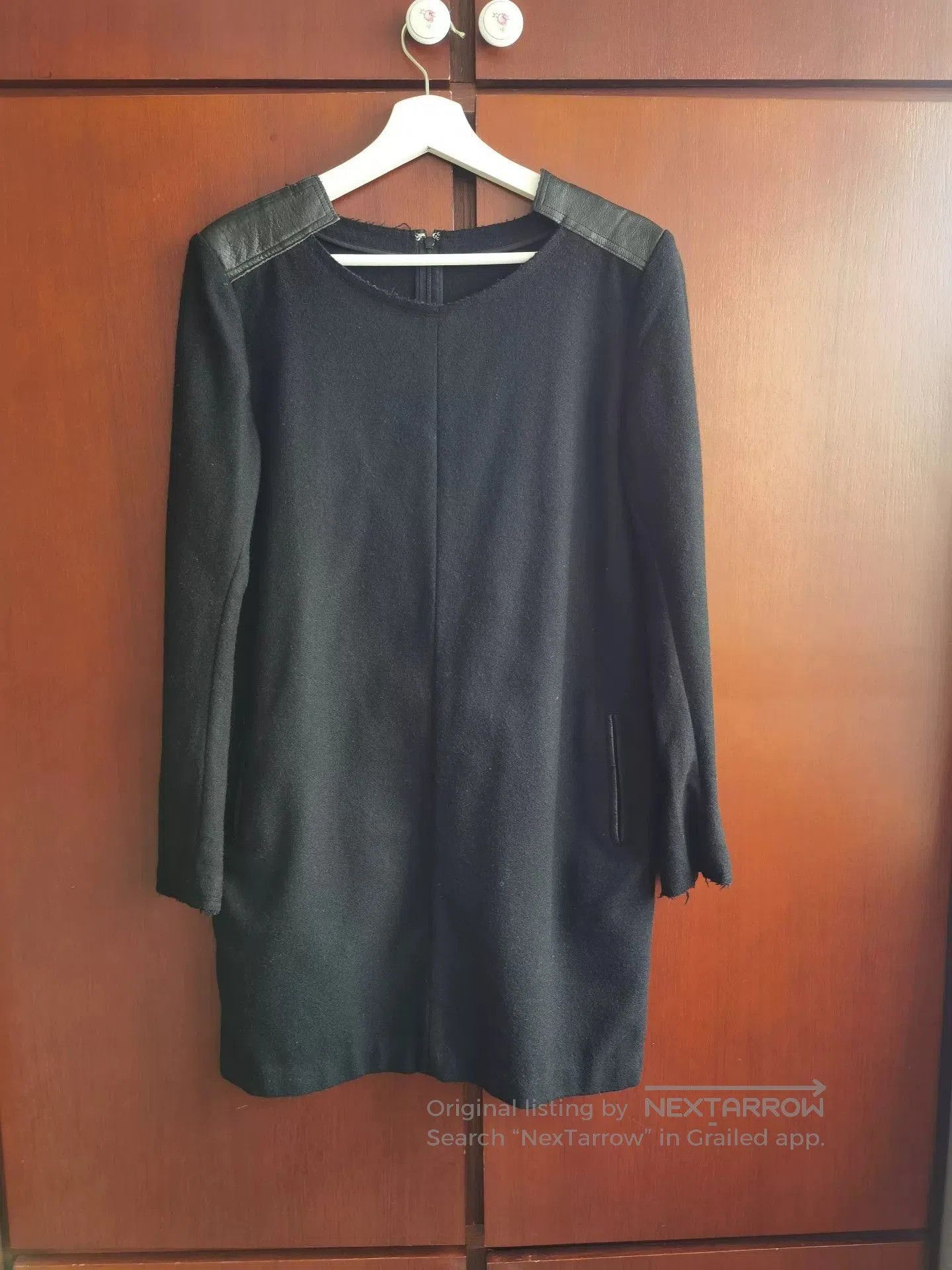 Y's Y's Black Wool Women's Dress. Size S / US 4 / IT 40 - 1 Thumbnail