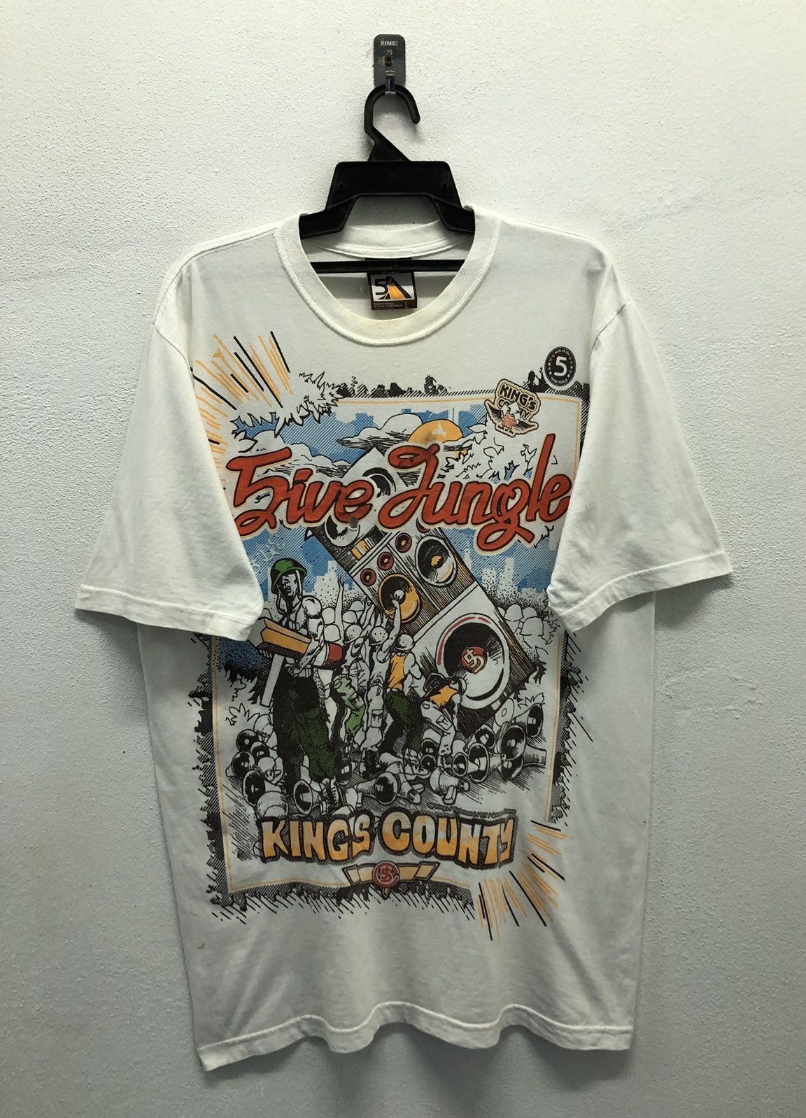 Vintage Vintage 5ive Jungle King's Country "Walk Of Life" T-Shirt Size US L / EU 52-54 / 3 - 1 Thumbnail