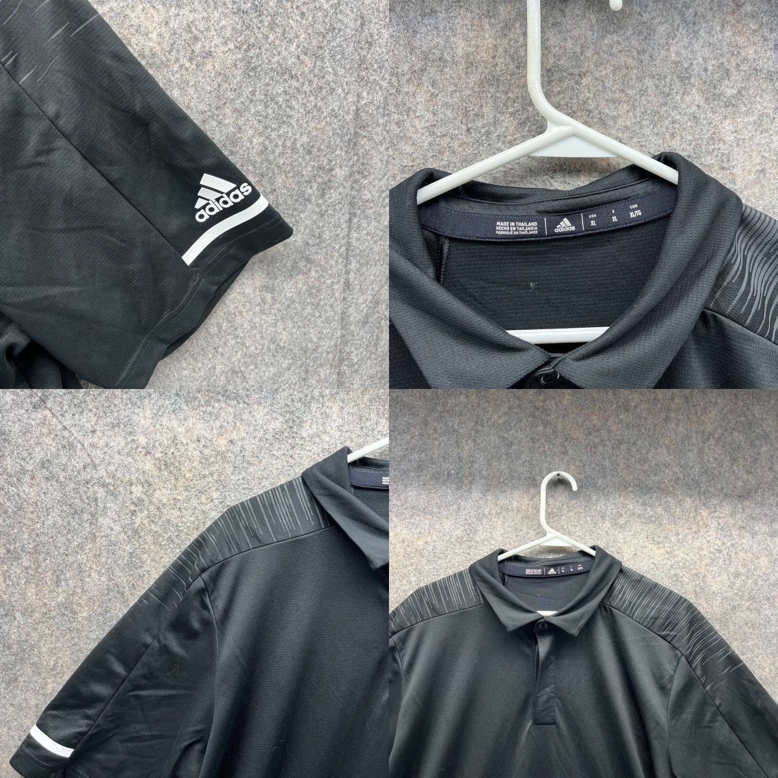 Adidas Adidas Polo Shirt Men XL Black Short Sleeve Golf Polo Shirt - XS? Size US XL / EU 56 / 4 - 8 Thumbnail