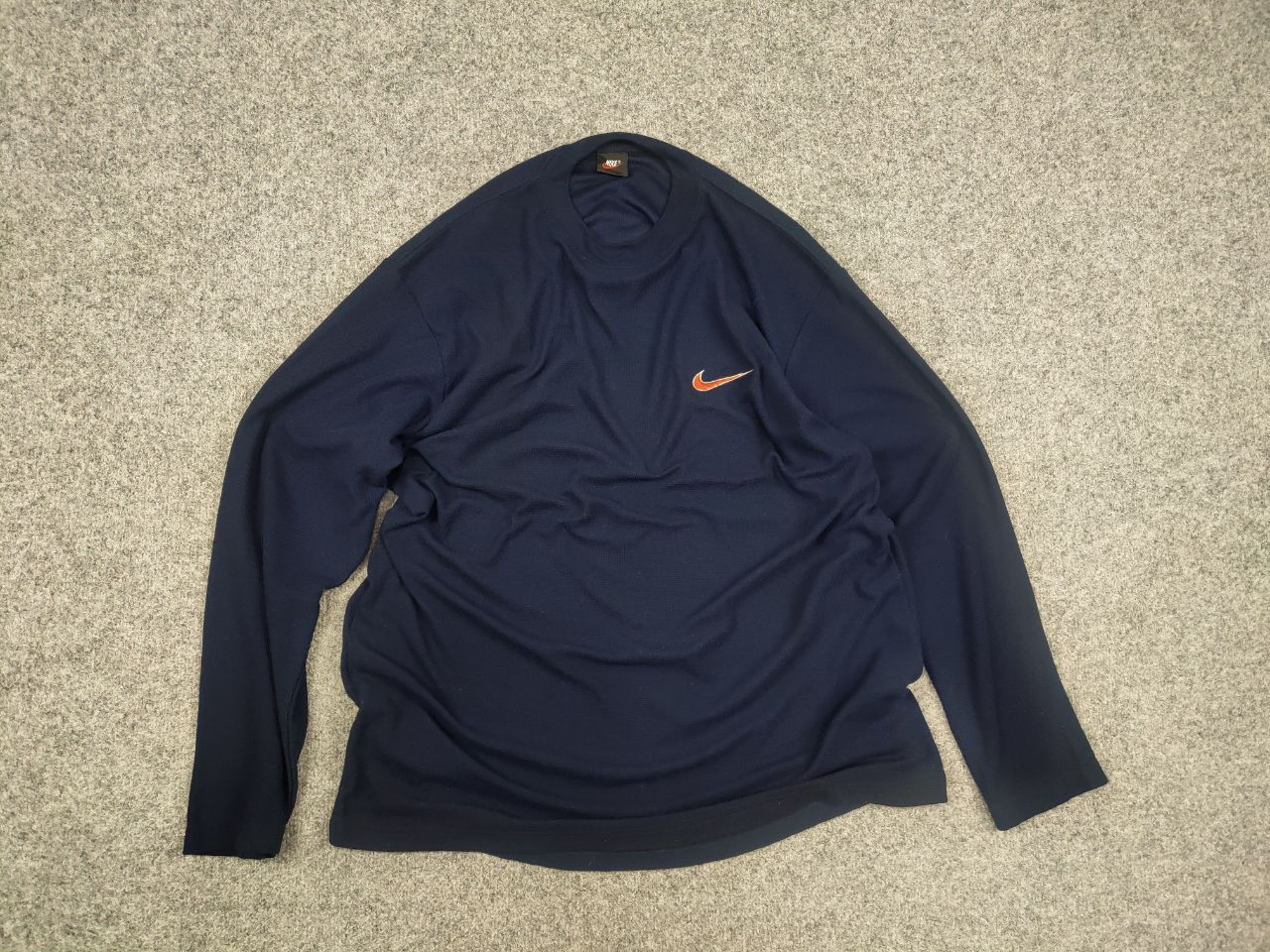 Nike Vintage 90's Nike Logo Navy blue Long sleeve Sweatshirt Size US M / EU 48-50 / 2 - 8 Thumbnail