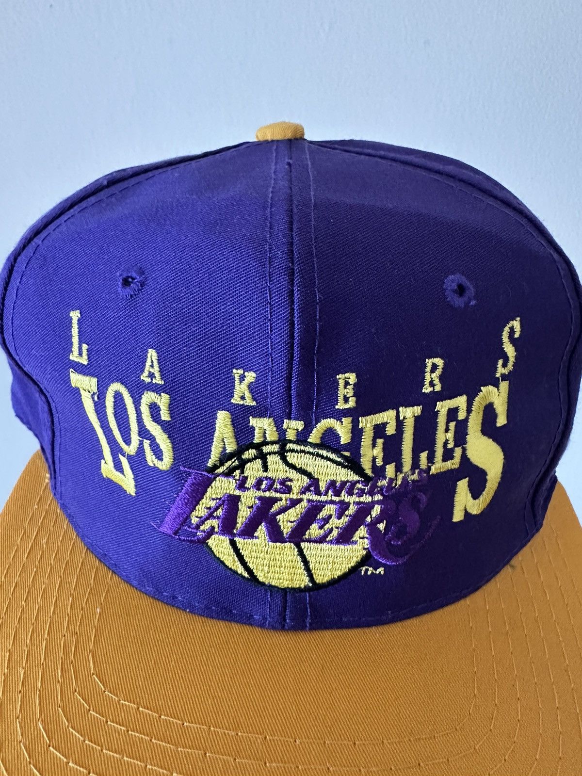 NBA × Vintage (Rare) LA Lakers Snapback Hat Vintage 90s Size ONE SIZE - 4 Thumbnail