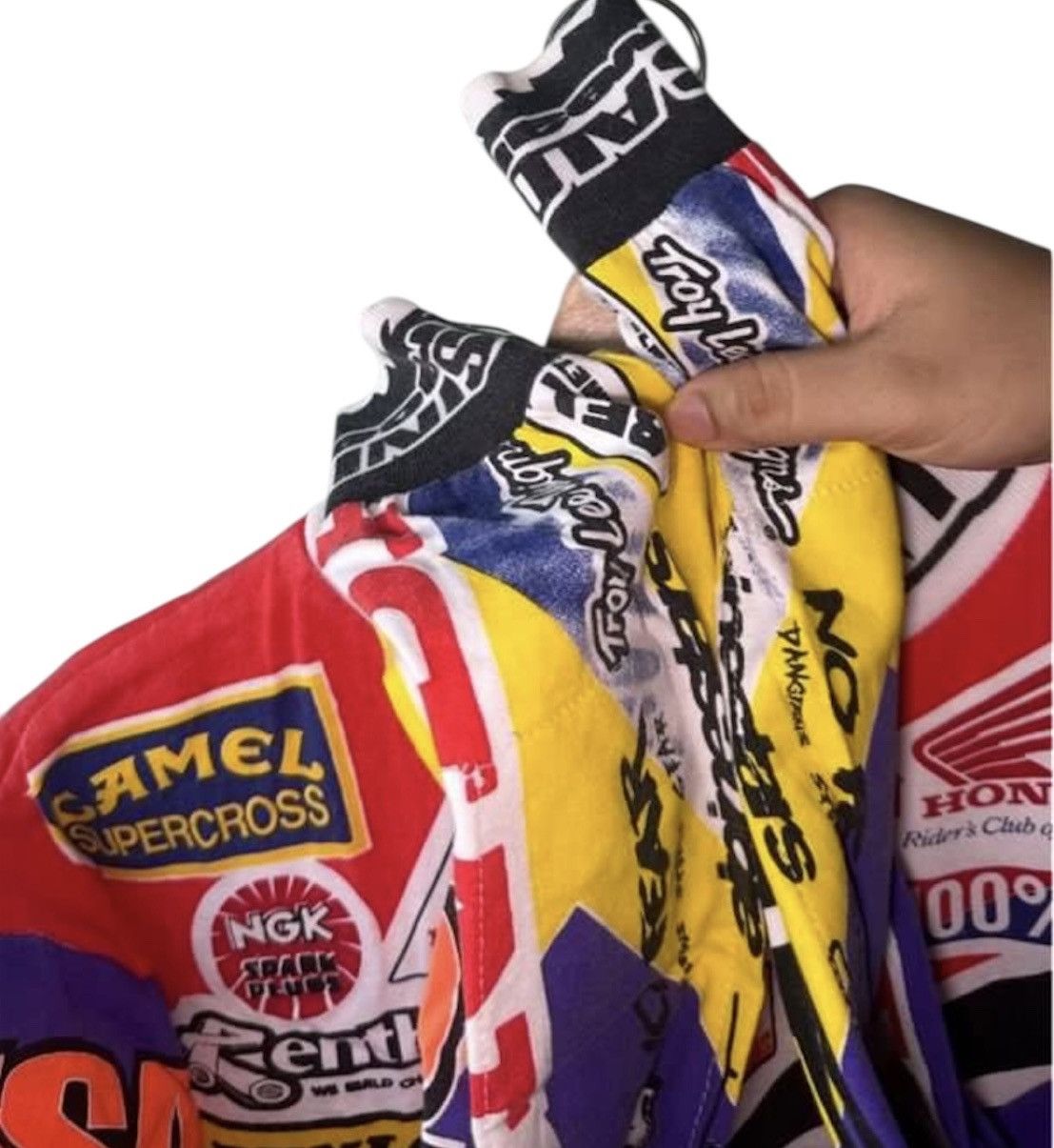 Honda Vintage 1994 Sinisalo Honda Racing motocross jersey Size US M / EU 48-50 / 2 - 7 Thumbnail