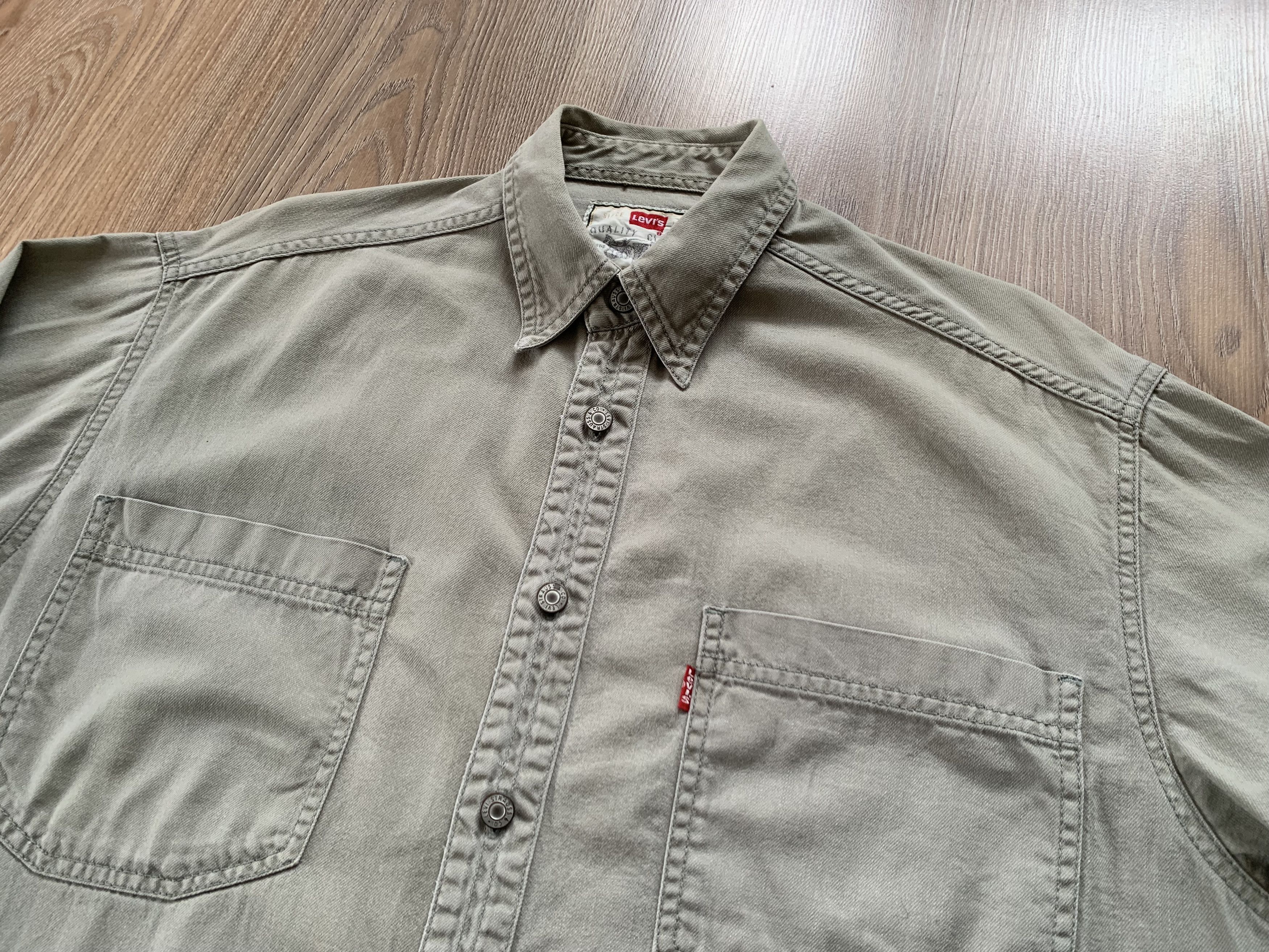 Levi's Men’s Levi’s Red Tab Vintage Beige Work Denim Shirt Size US XL / EU 56 / 4 - 5 Thumbnail
