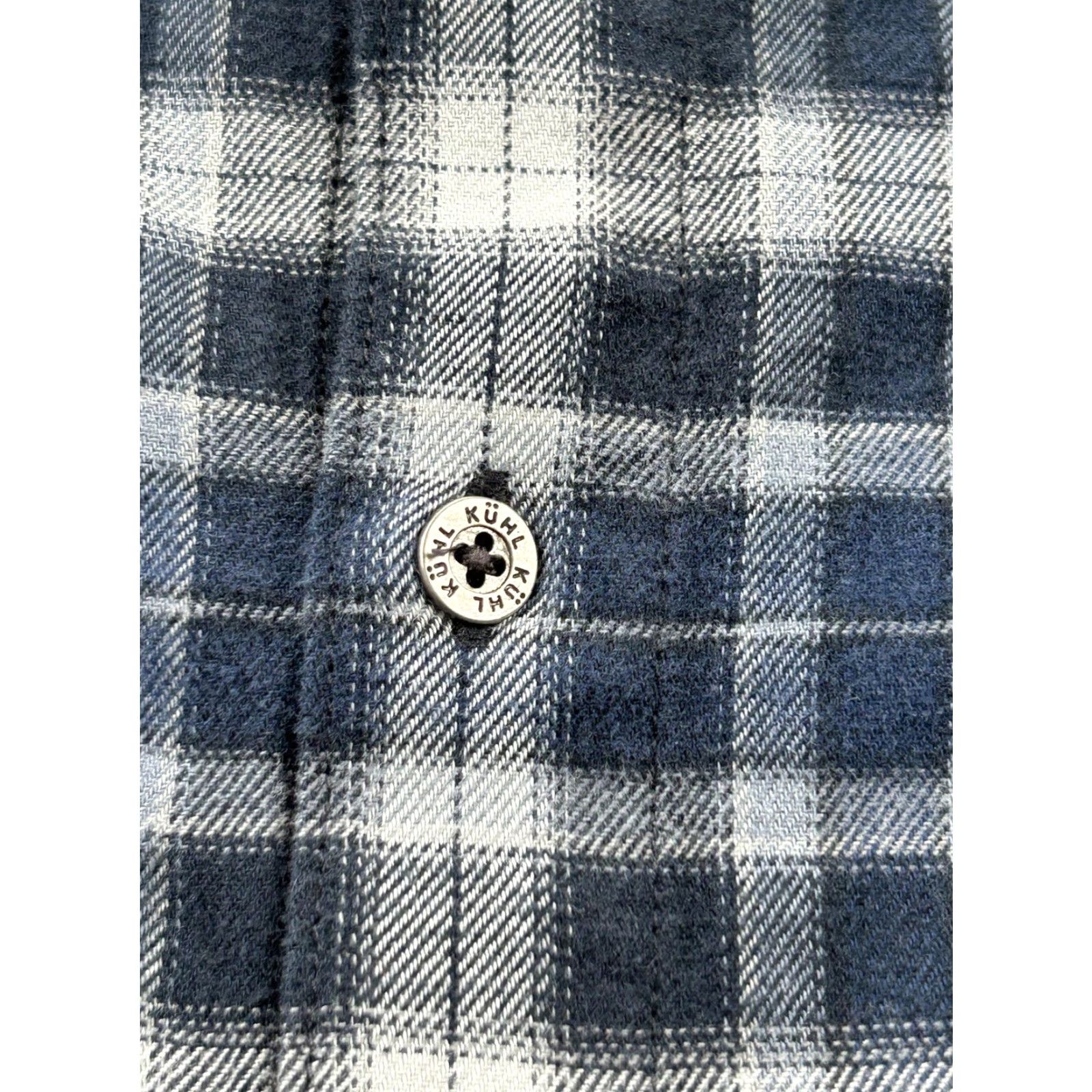Vintage Kuhl Shirt Mens XL Blue Plaid Flannel Button Front Long Sleeve Pocket Outdoor Size US XL / EU 56 / 4 - 7 Thumbnail