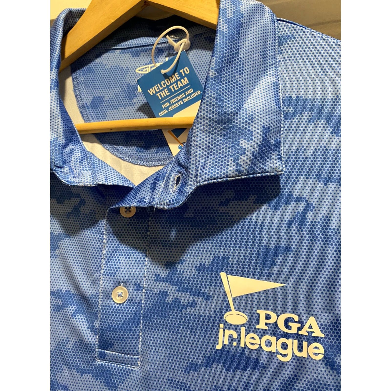 Vintage New Mens Medium PGA Golf Polo Shirt Garb Pine Hills Club Plymouth MA M Size US M / EU 48-50 / 2 - 3 Thumbnail