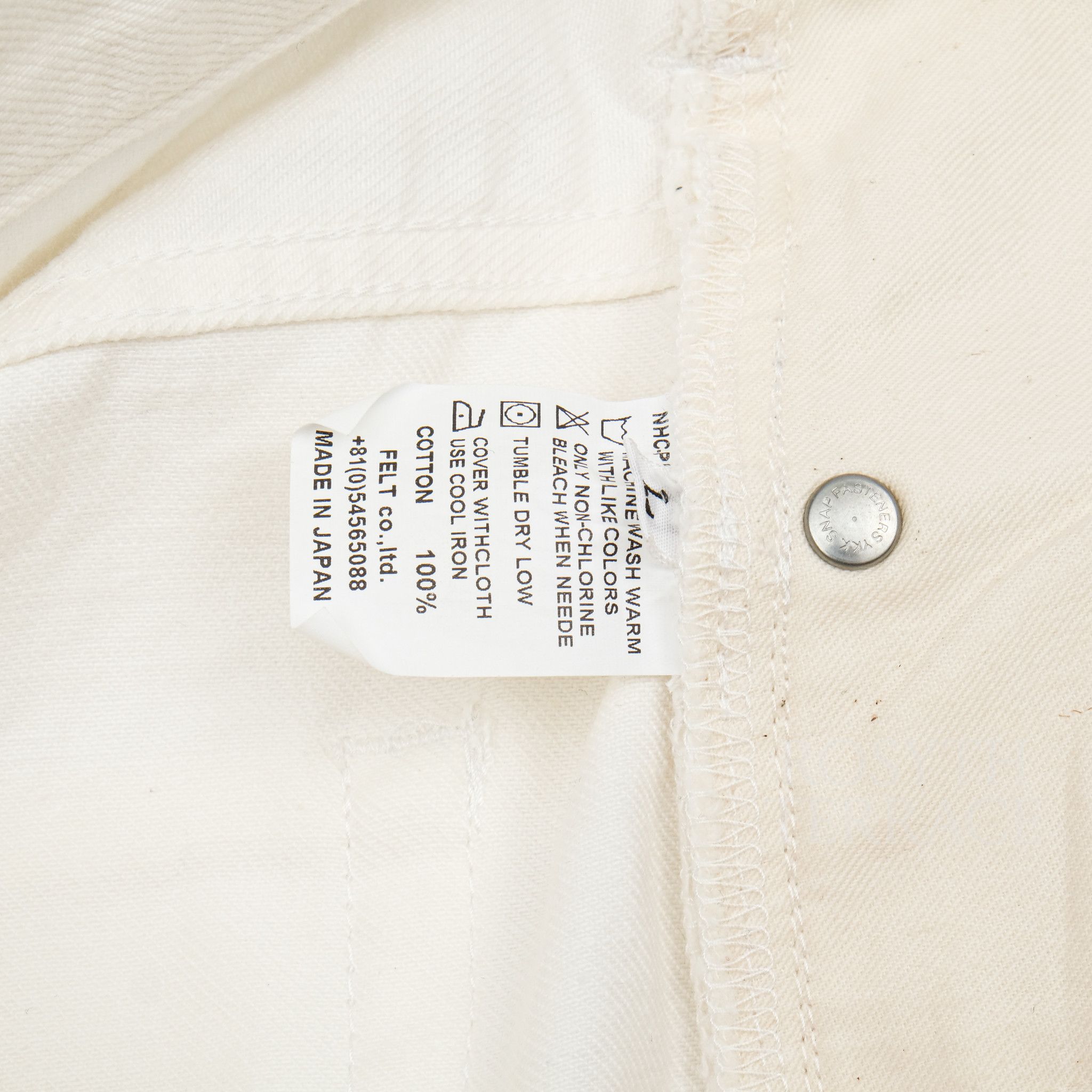 Japanese Brand 【NATURAL HIKING CLUB / NHC 5-POCKET PANTS (WHITE) / SIZE L】 Size US 34 / EU 50 - 4 Thumbnail