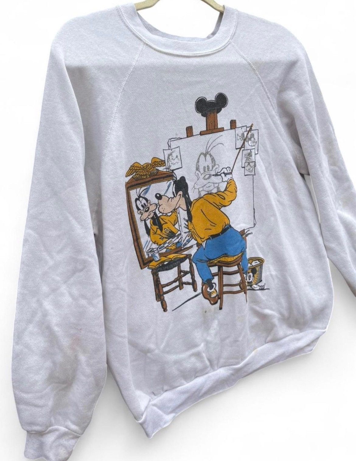 Disney Disney Norman Rockwell/Goofy Self-Portrait Sweatshirt Size US L / EU 52-54 / 3 - 3 Thumbnail
