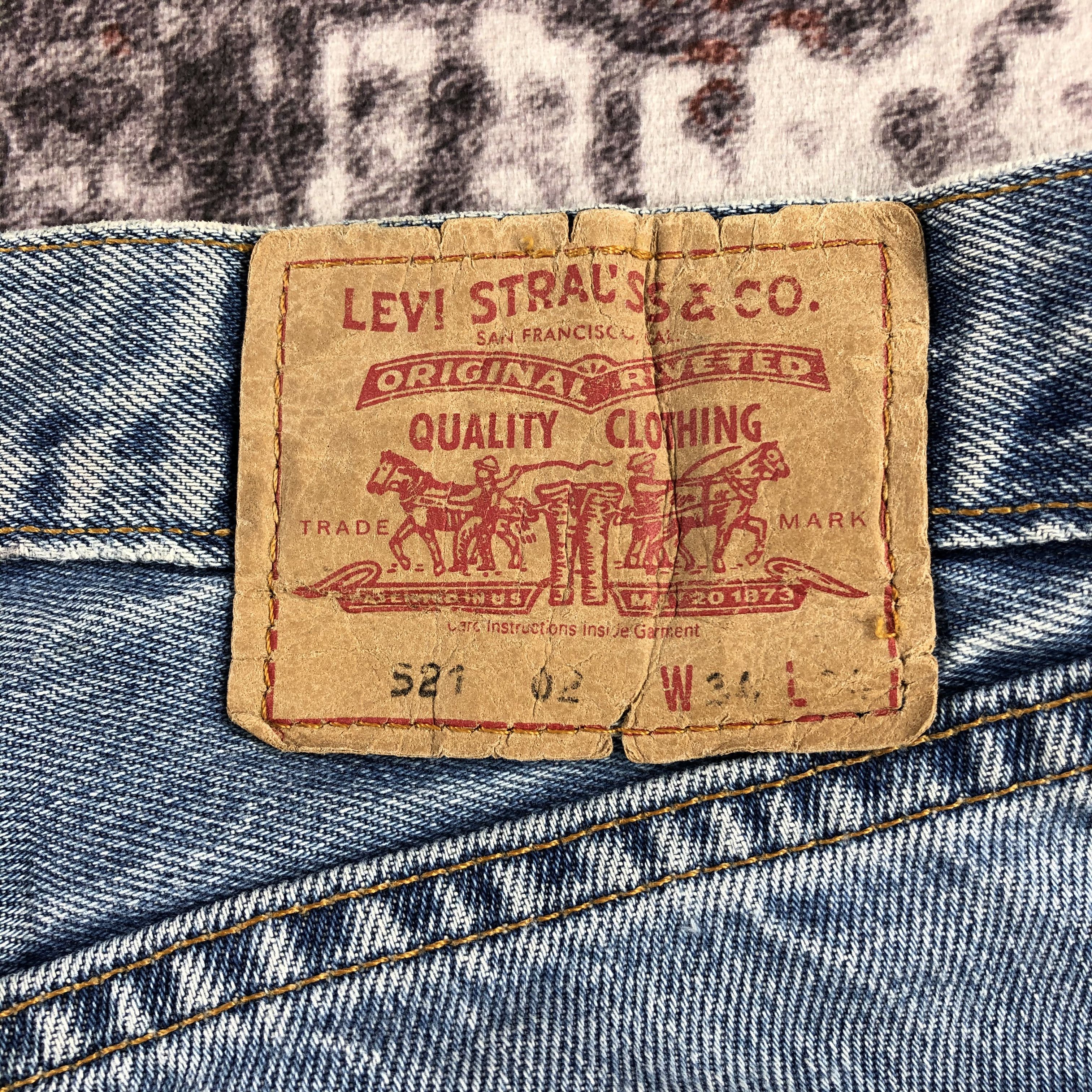 Levi's × Vintage 90s Vintage Blue Wash Levis 521 Jeans-JM2658 Size US 34 / EU 50 - 8 Thumbnail