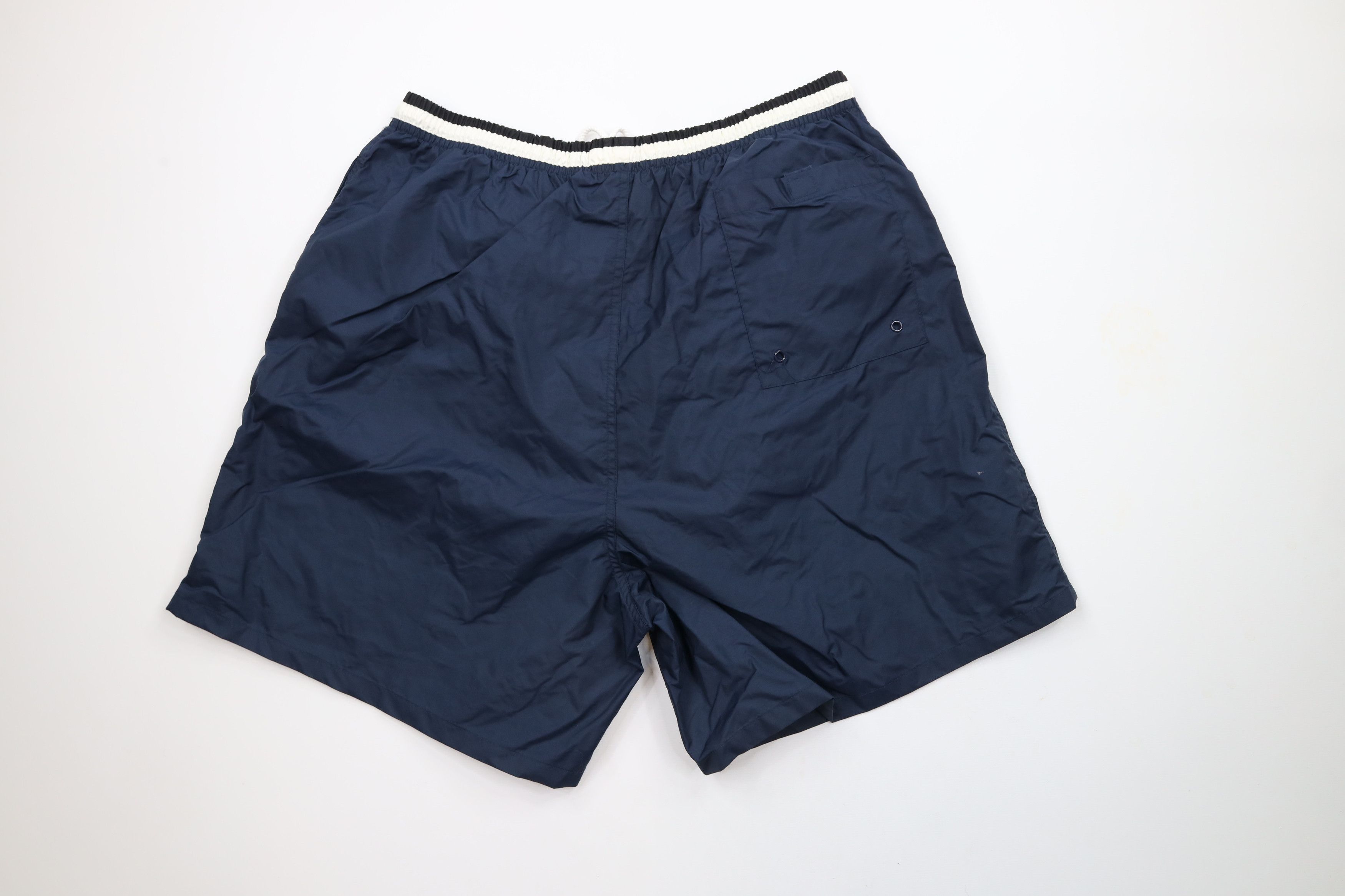 Vintage Vintage 90s Block M University of Michigan Lined Shorts Blue Size US 38 / EU 54 - 9 Thumbnail