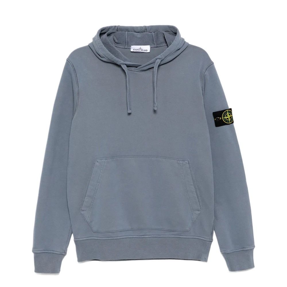 Stone Island Stone Island Hoodie Washed Blue Size M Compass Patch Size US M / EU 48-50 / 2 - 1 Thumbnail
