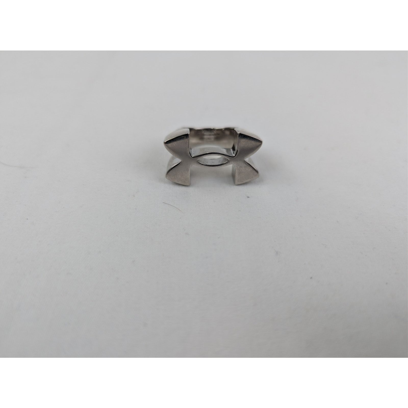 Balenciaga × Under Armour o1rshd1 Size: 62 / Recycled Brass Signature Ring in Silver Size ONE SIZE - 10 Thumbnail