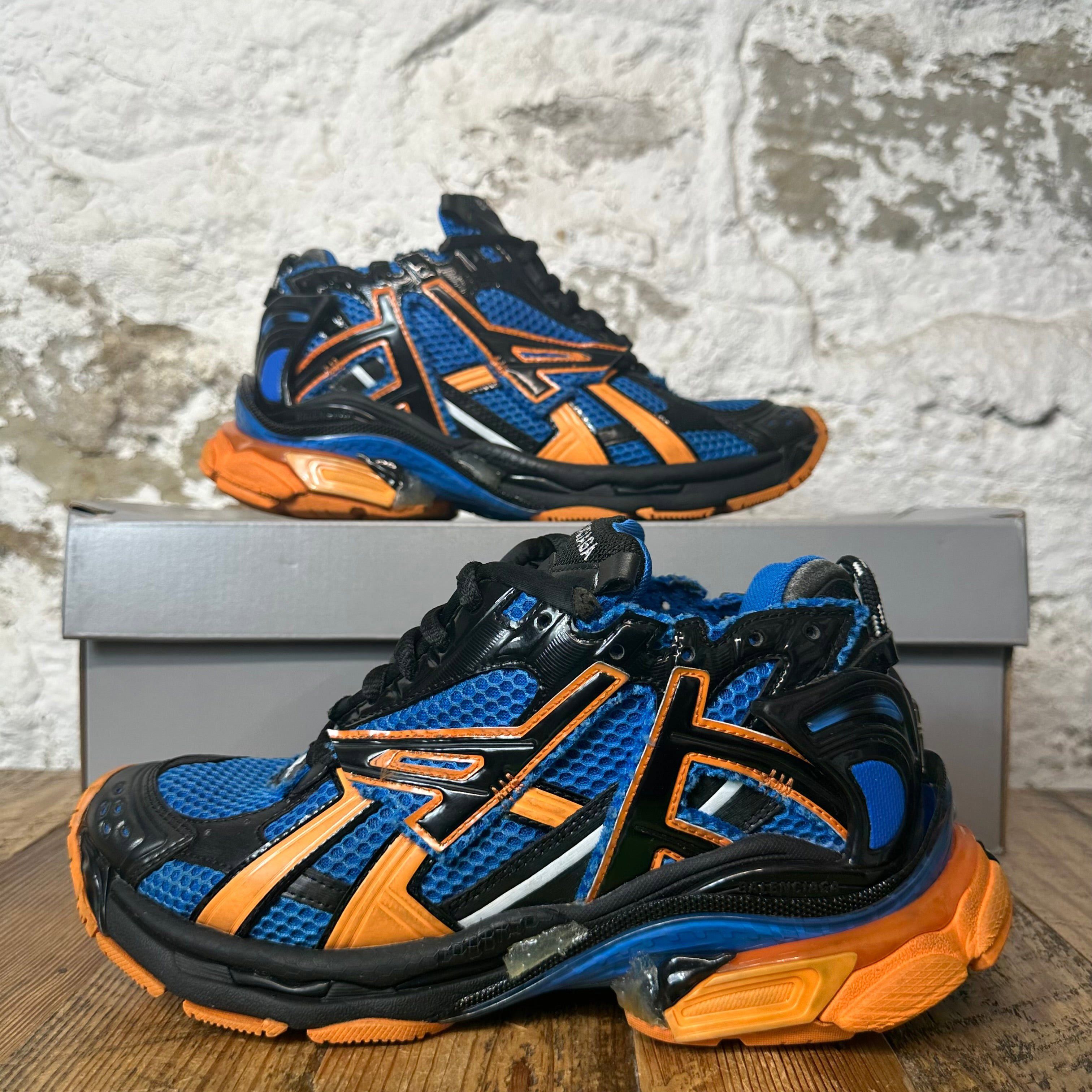 Balenciaga Balenciaga Runner Black Orange Blue Sneaker Sz 6.5 (39) Size US 6.5 / EU 39-40 - 1 Thumbnail