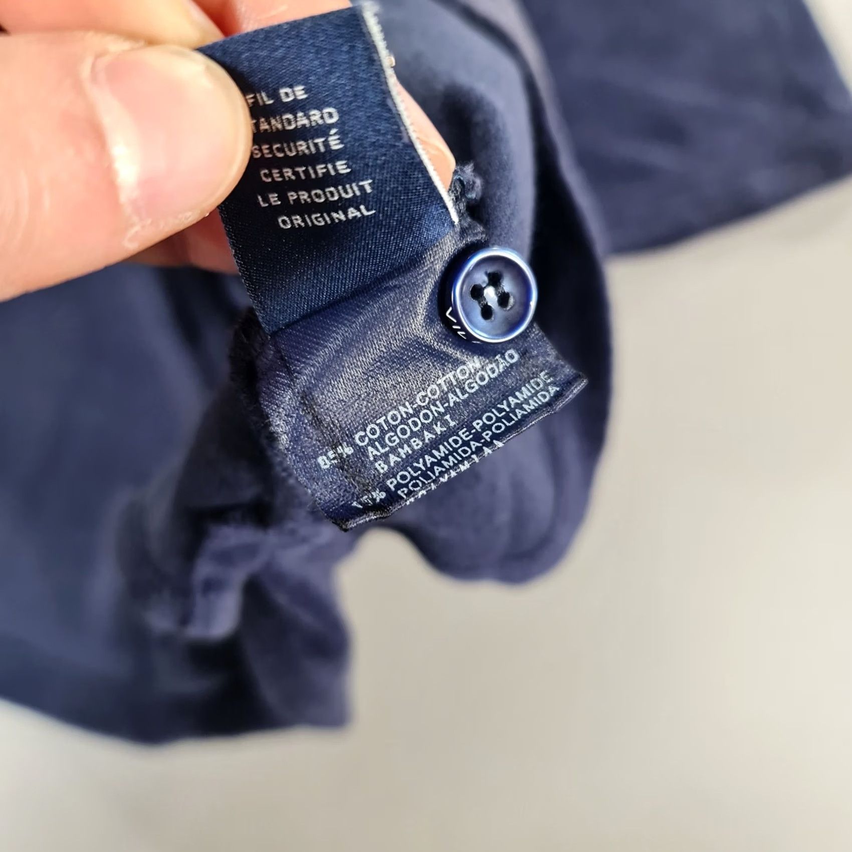 Vilebrequin Vilebrequin Mens Polo Shirt Navy Blue Medium Terry Cotton Preppy Short Sleeve - Slim Fit Size US M / EU 48-50 / 2 - 8 Thumbnail