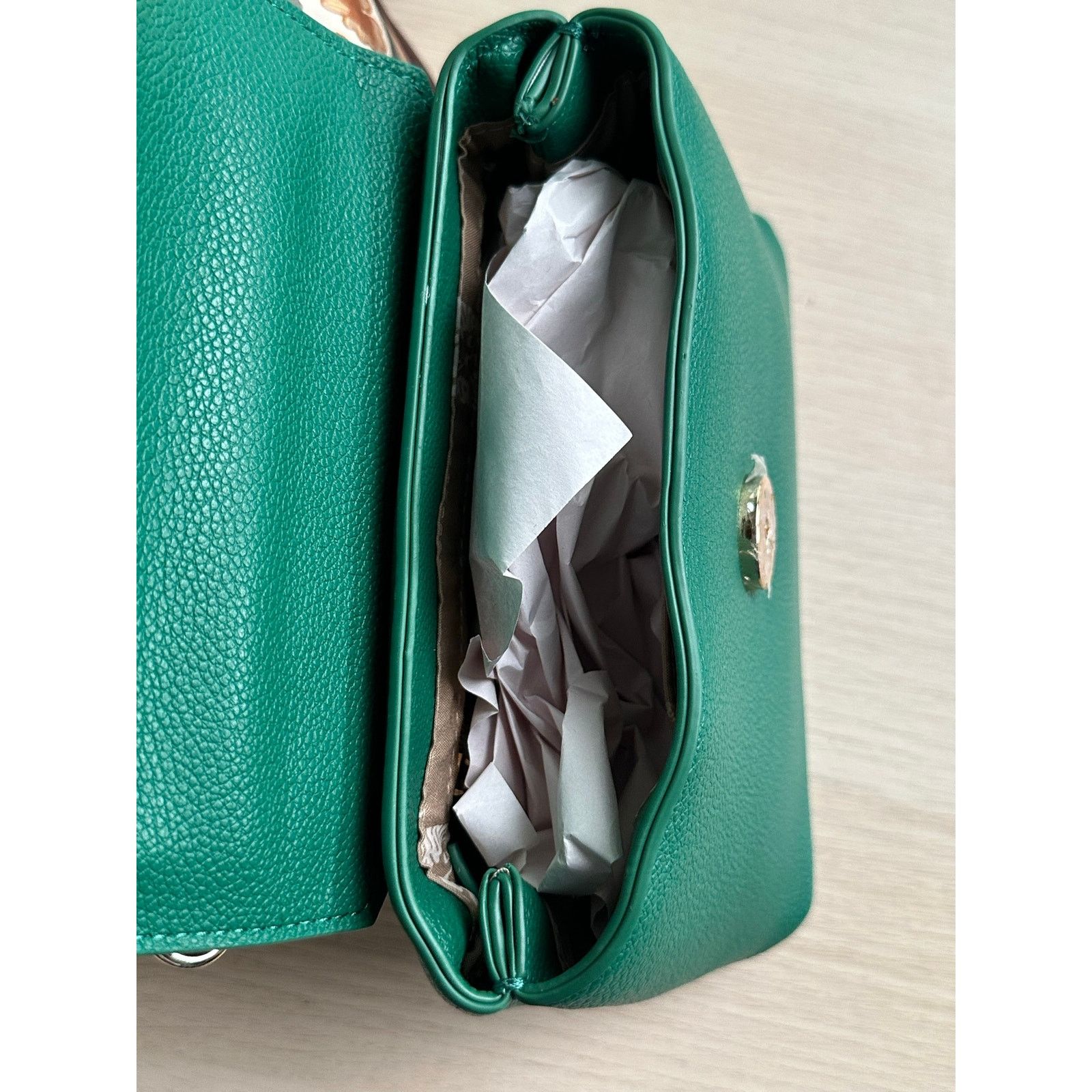 Anne Klein Green Anne Klein Handbag with Silk Wrap - New Size ONE SIZE - 10 Thumbnail