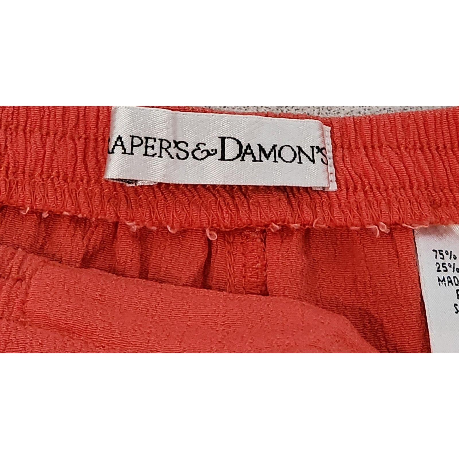 Other Draper's & Damon's Orange Crinkle Material Pull On Pants M Size 30" / US 8 / IT 44 - 4 Thumbnail